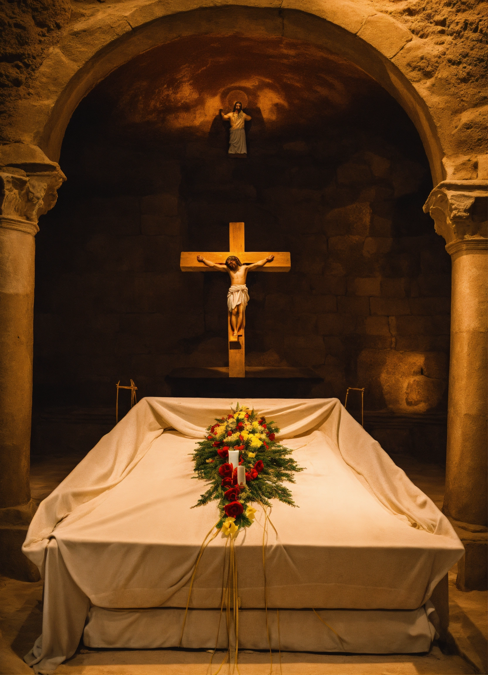 Lexica - Jesus christ body being laid to rest in a tomb