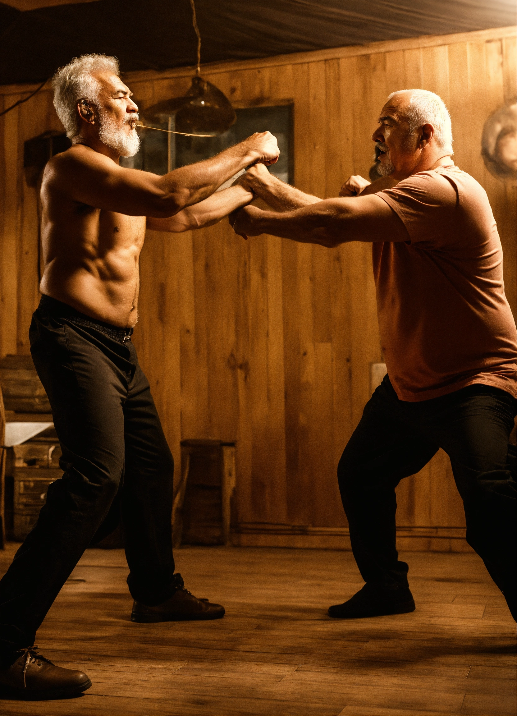 Lexica - Man fighting his older self