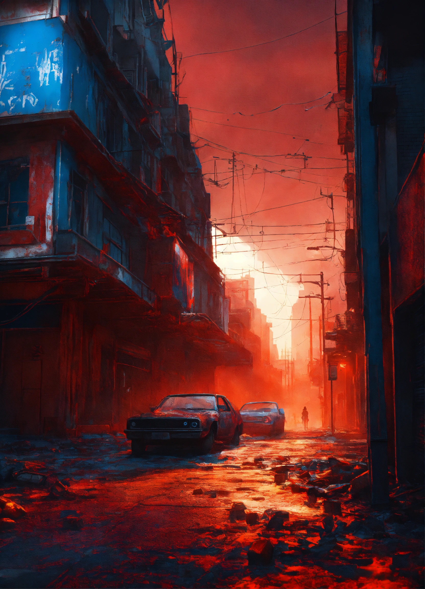 Lexica - Urban post-apocalyptic style, Nano particules science, Blue ...