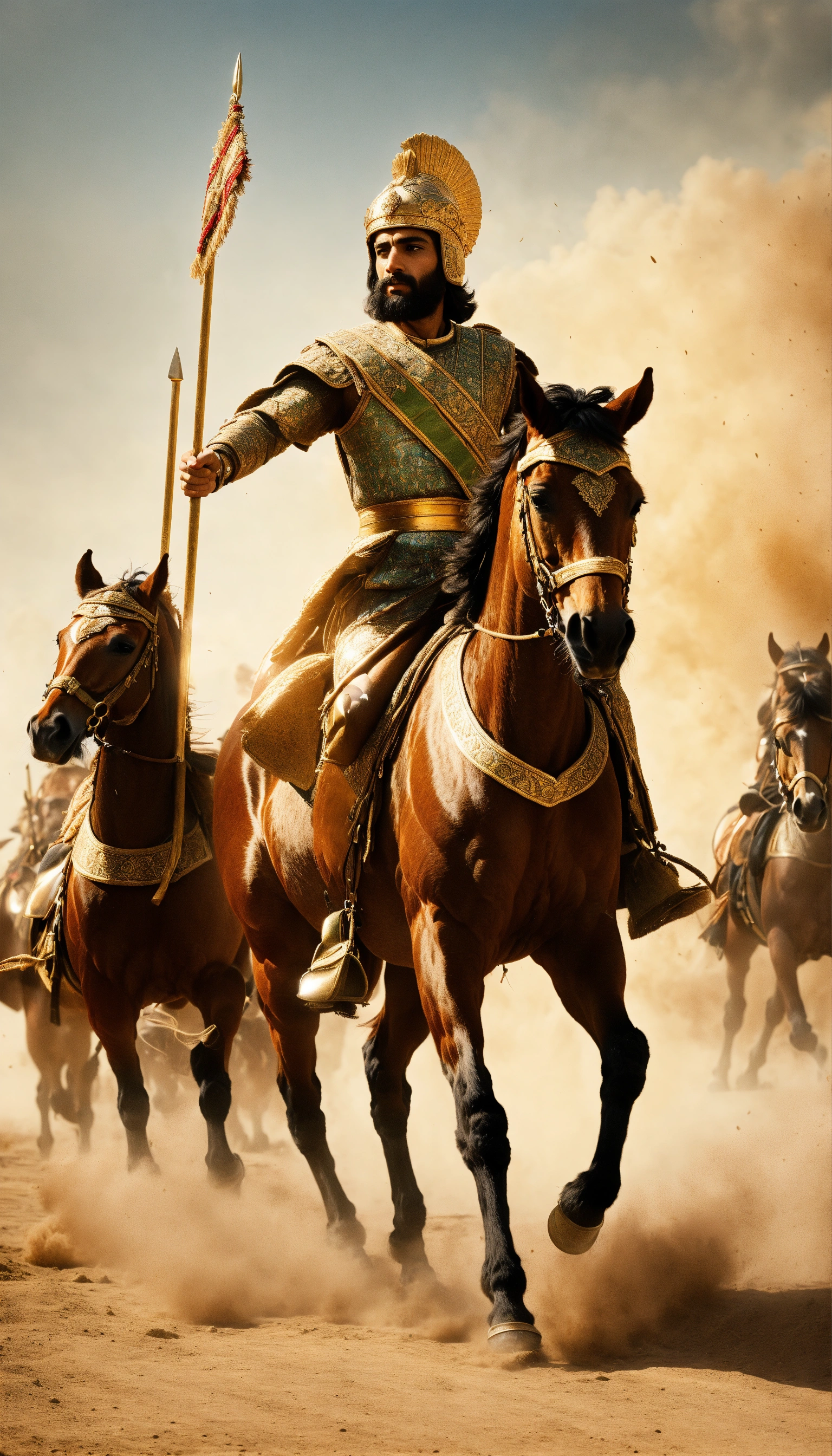 Lexica - Cyrus the Great was leading the war on horseback with his army