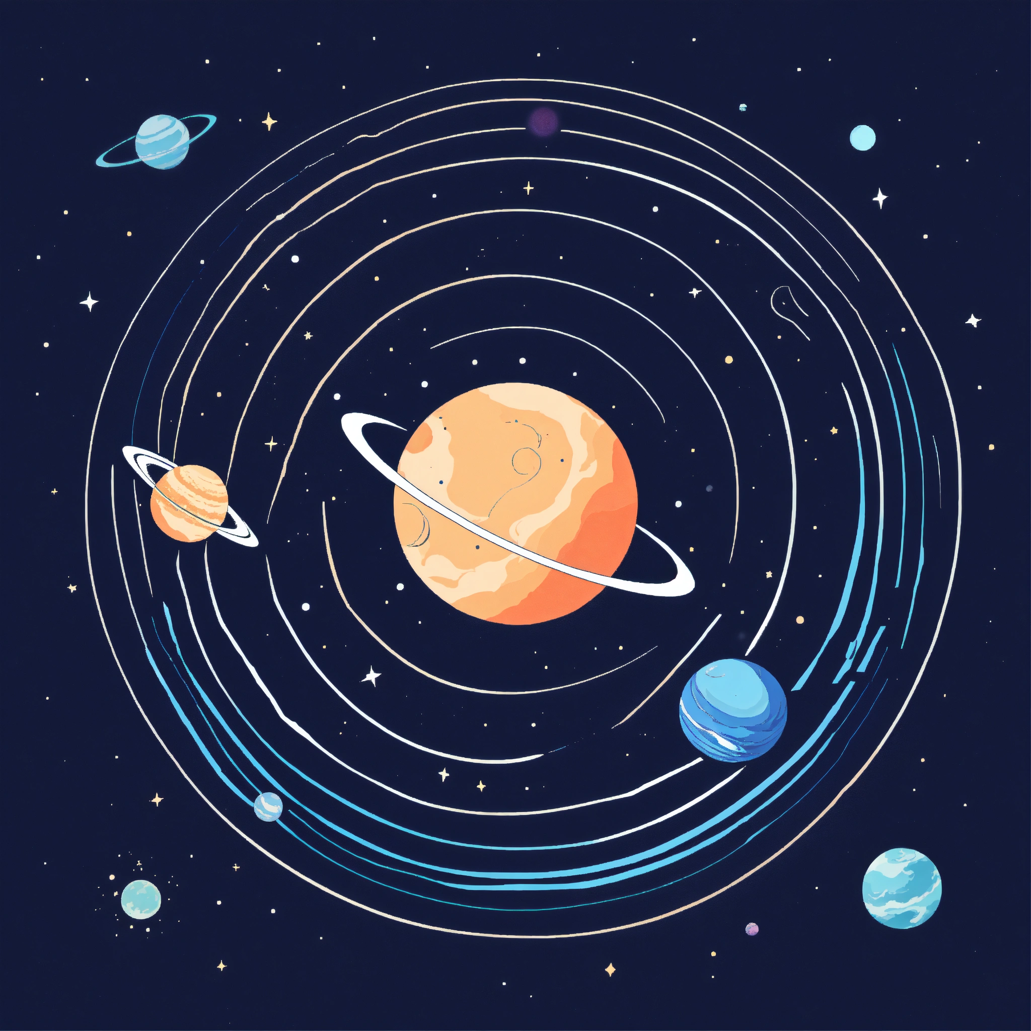 Lexica - Space background, planets, venus, stars, minimal, simple ...