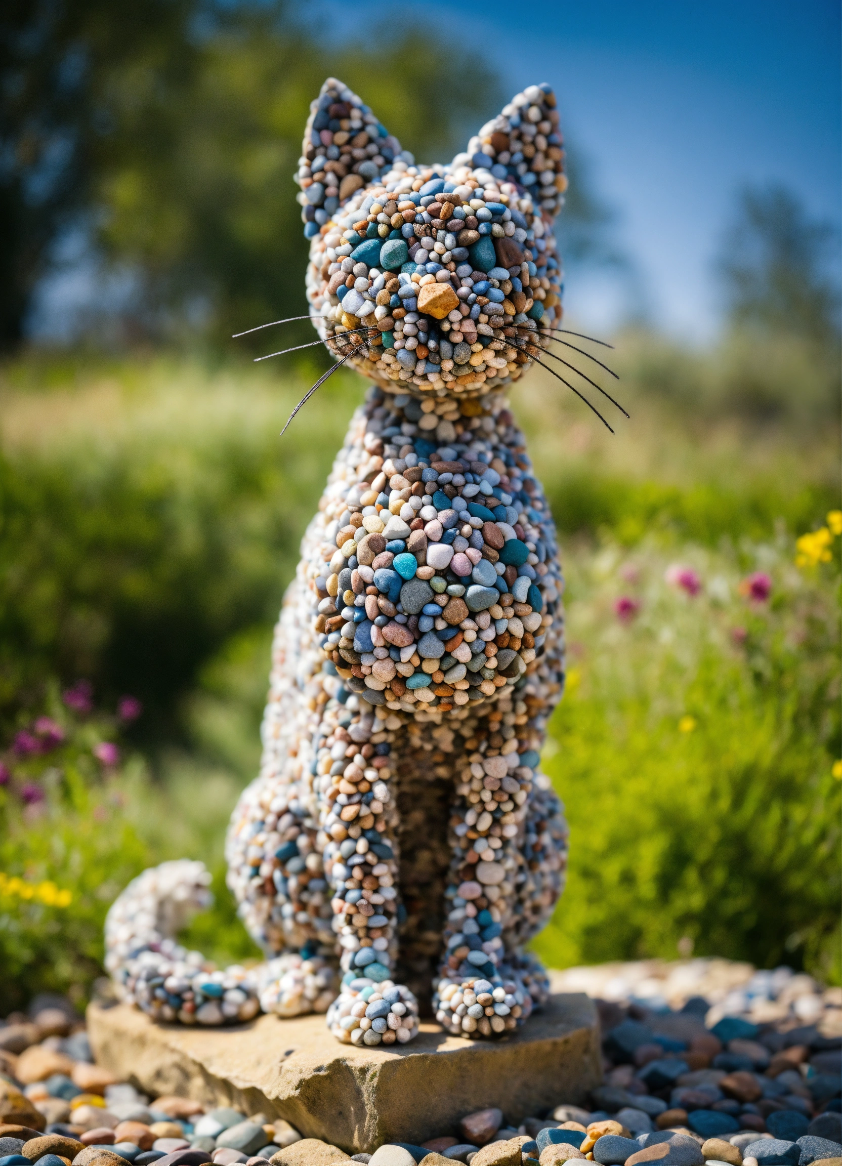 Lexica - Cat made from rocks