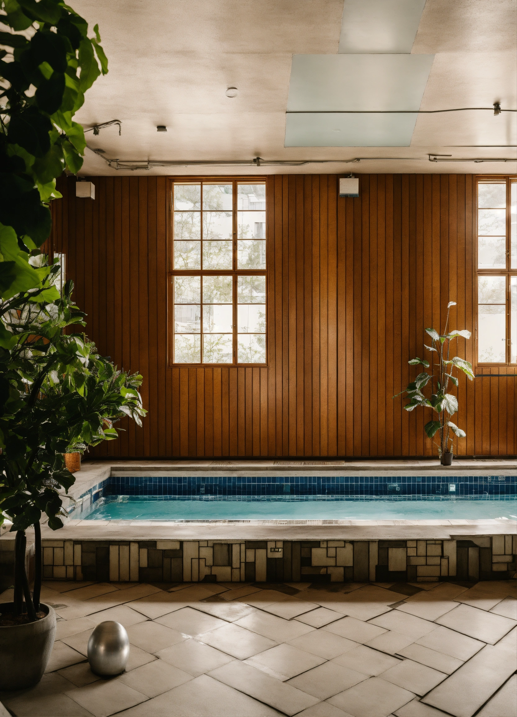 Lexica - Fitness, gym, swimming pool, avangard, interior, cozy, wood ...
