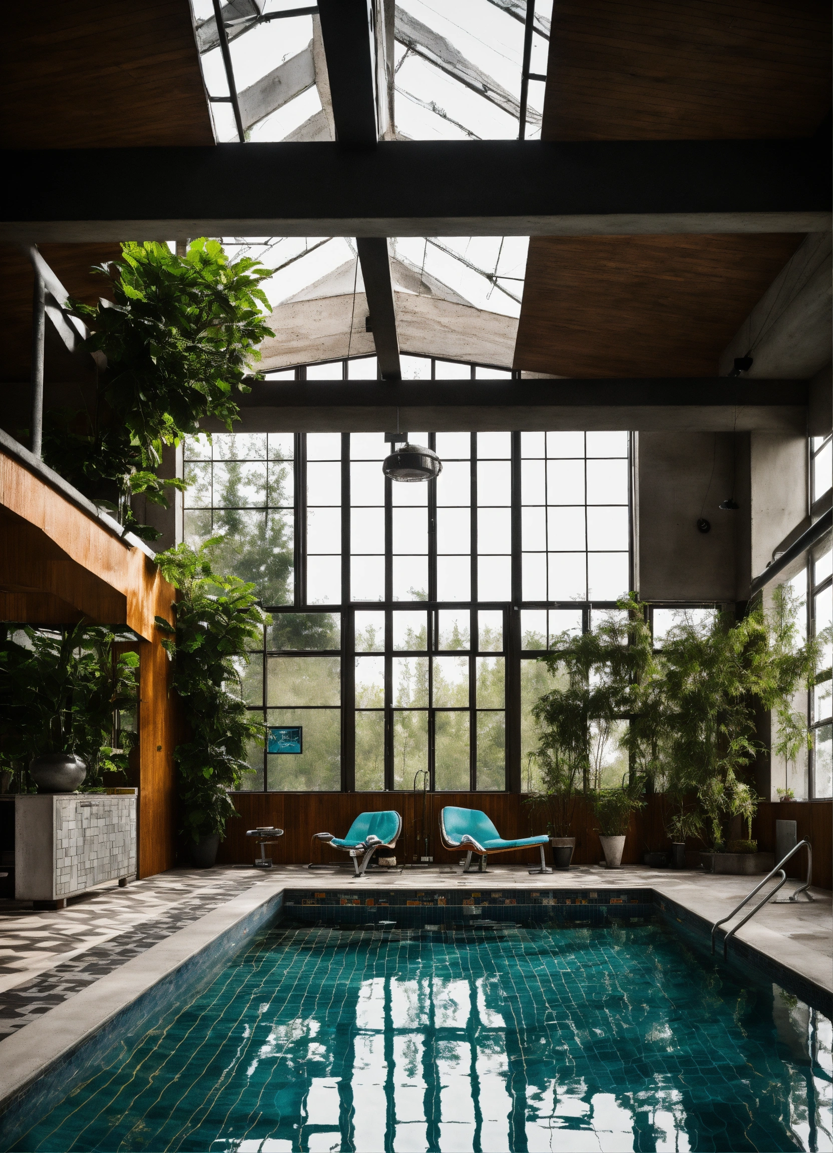 Lexica - Fitness, gym, swimming pool, avangard, interior, cozy, wood ...
