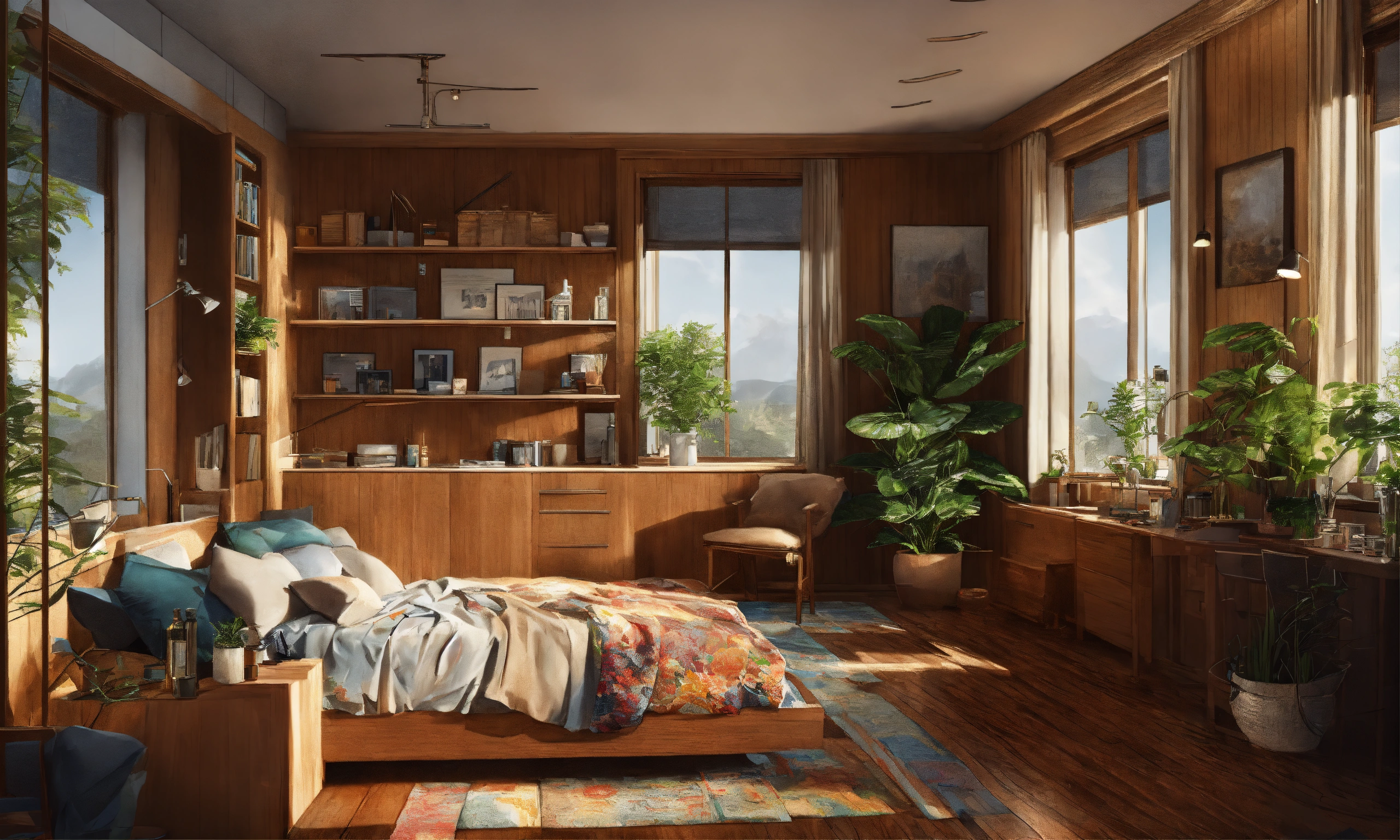Lexica - Very high detailed, ultra realistic, 2d illustration, interior
