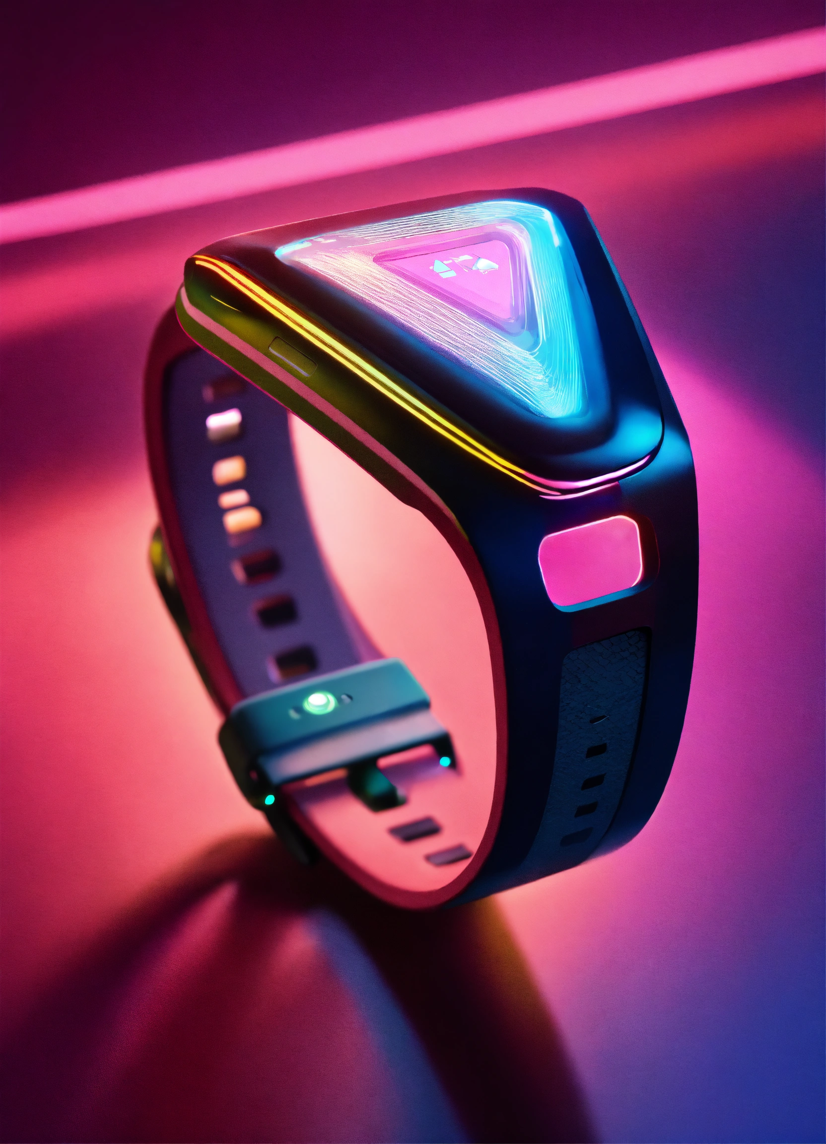 Lexica - A triangular shaped fitness wearable technology device ...