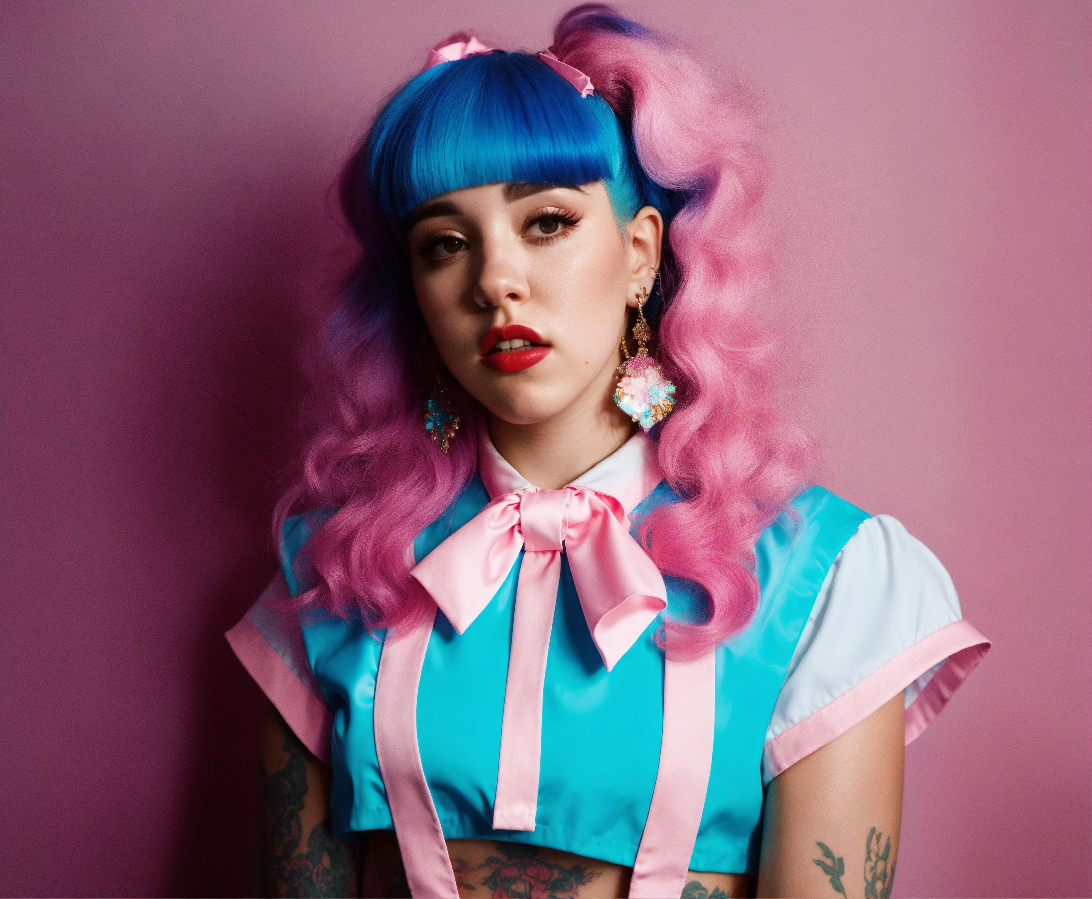 Lexica - Melanie Martinez 80s fashion, mullet, ultra realistic lighting