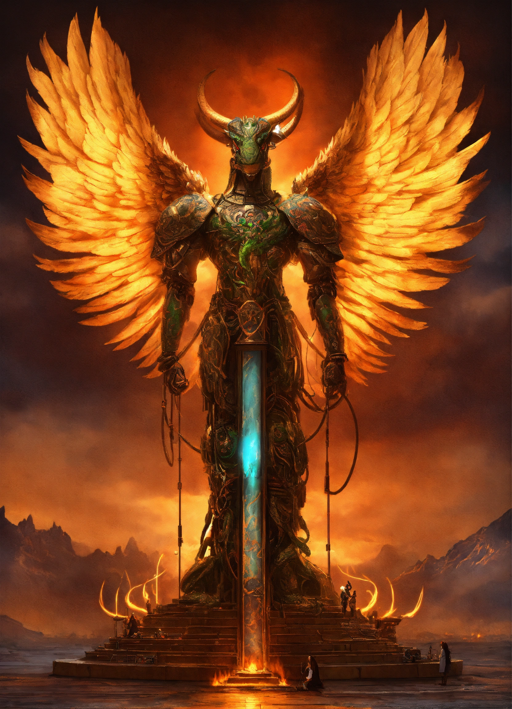Lexica - Basilisk demon. Robotic snake head. Biblically accurate angel ...