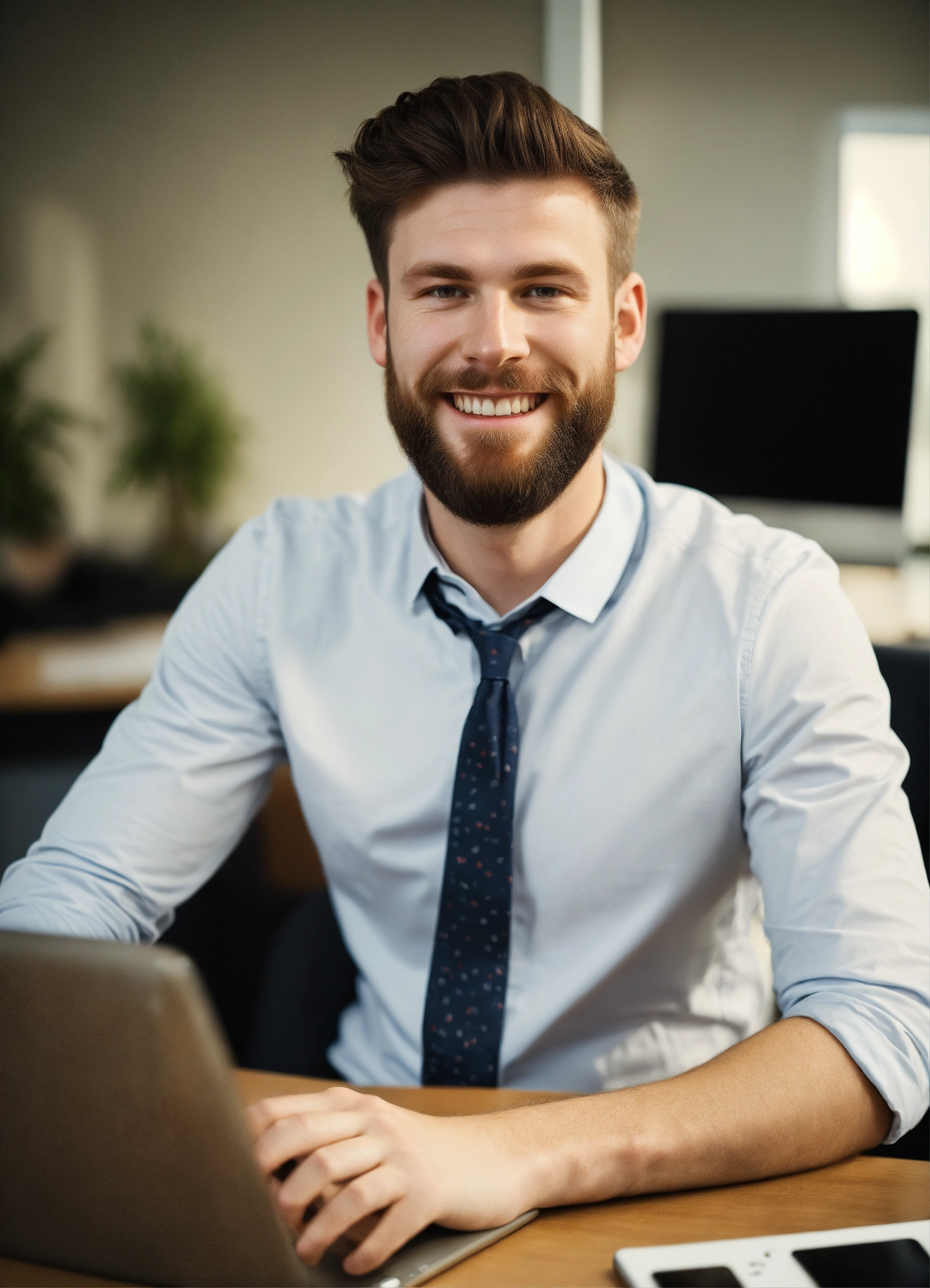 Lexica - A young white man, with a short beard. Software developer ...