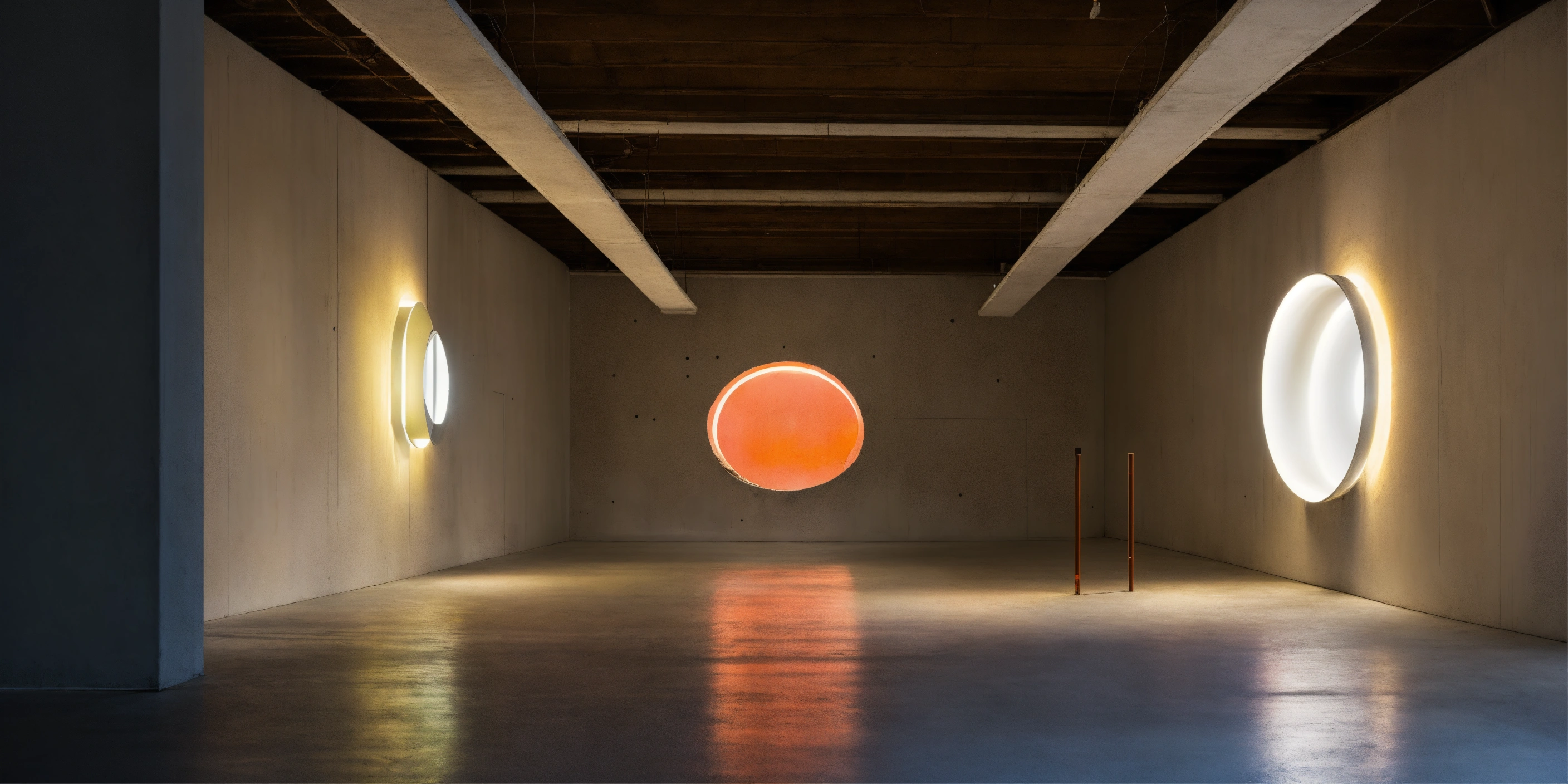 Lexica Fluorescent lights, art, installation, minimalism, empty room