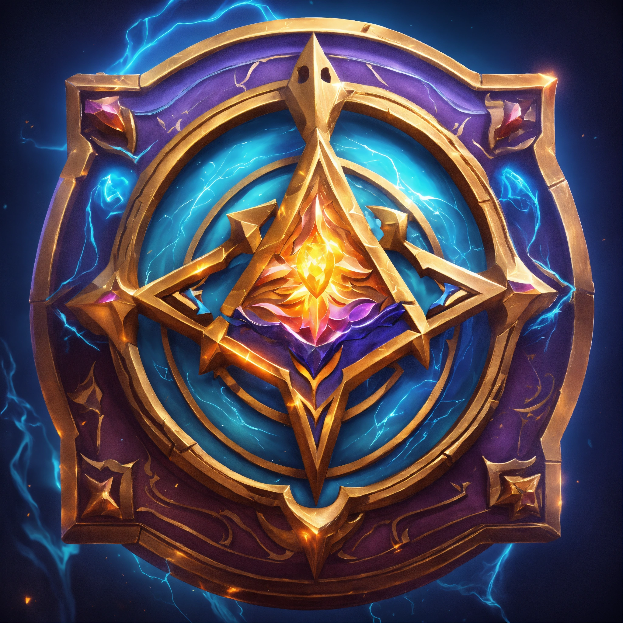 Lexica - A single full scale colorful image of a magic spell icon for a ...