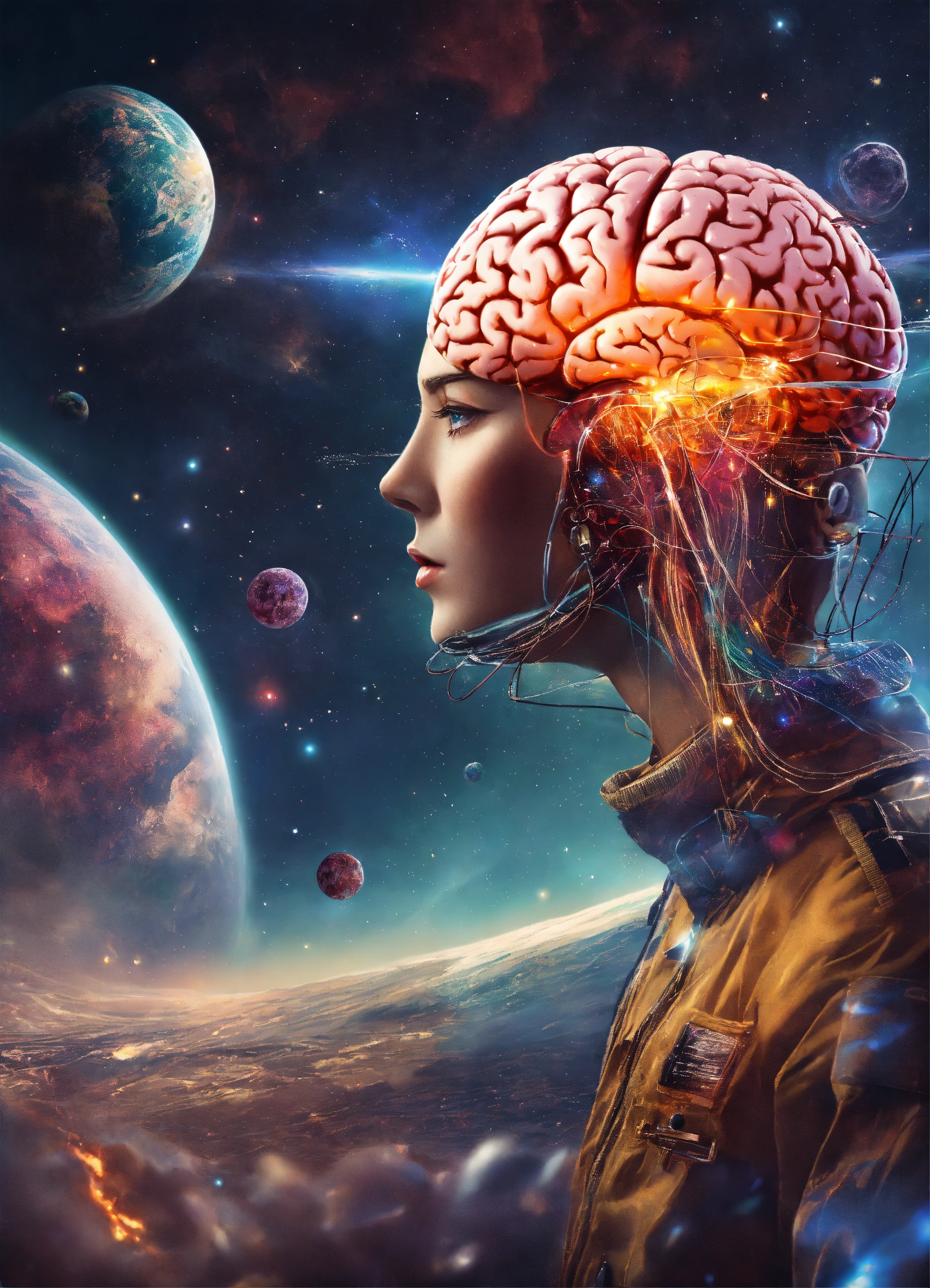 Lexica - A brain that blasts thoughts out into space.