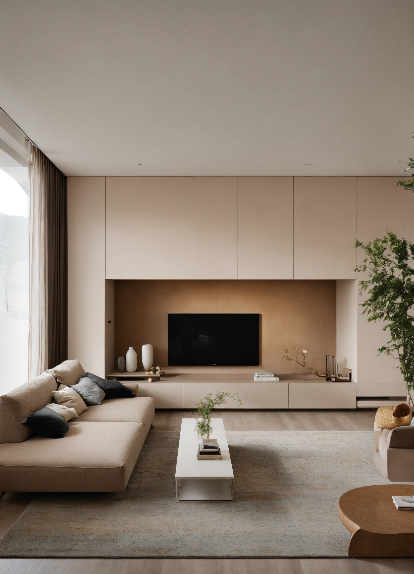 Lexica - Minimalist design living room open space