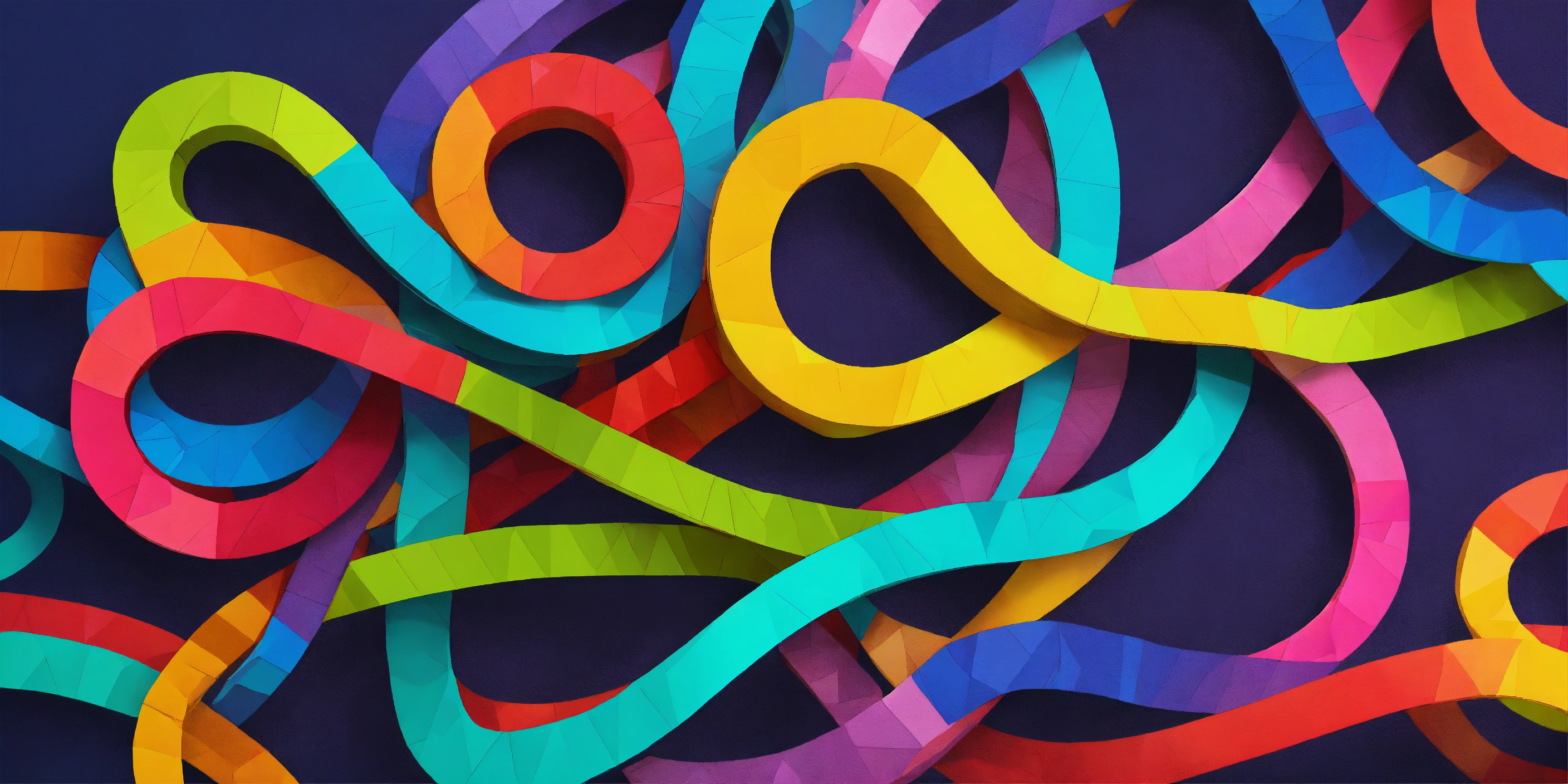 Lexica - Corded colorful infinity symbol flat-icon