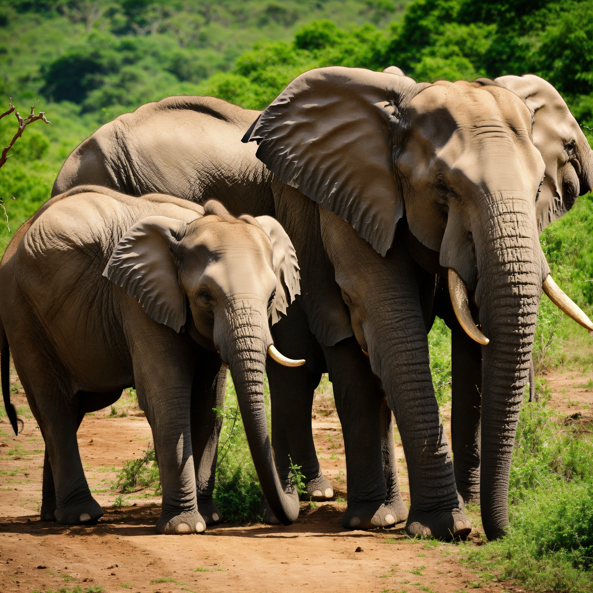 Lexica - Three elephants that were victims of exploitation of ivory ...
