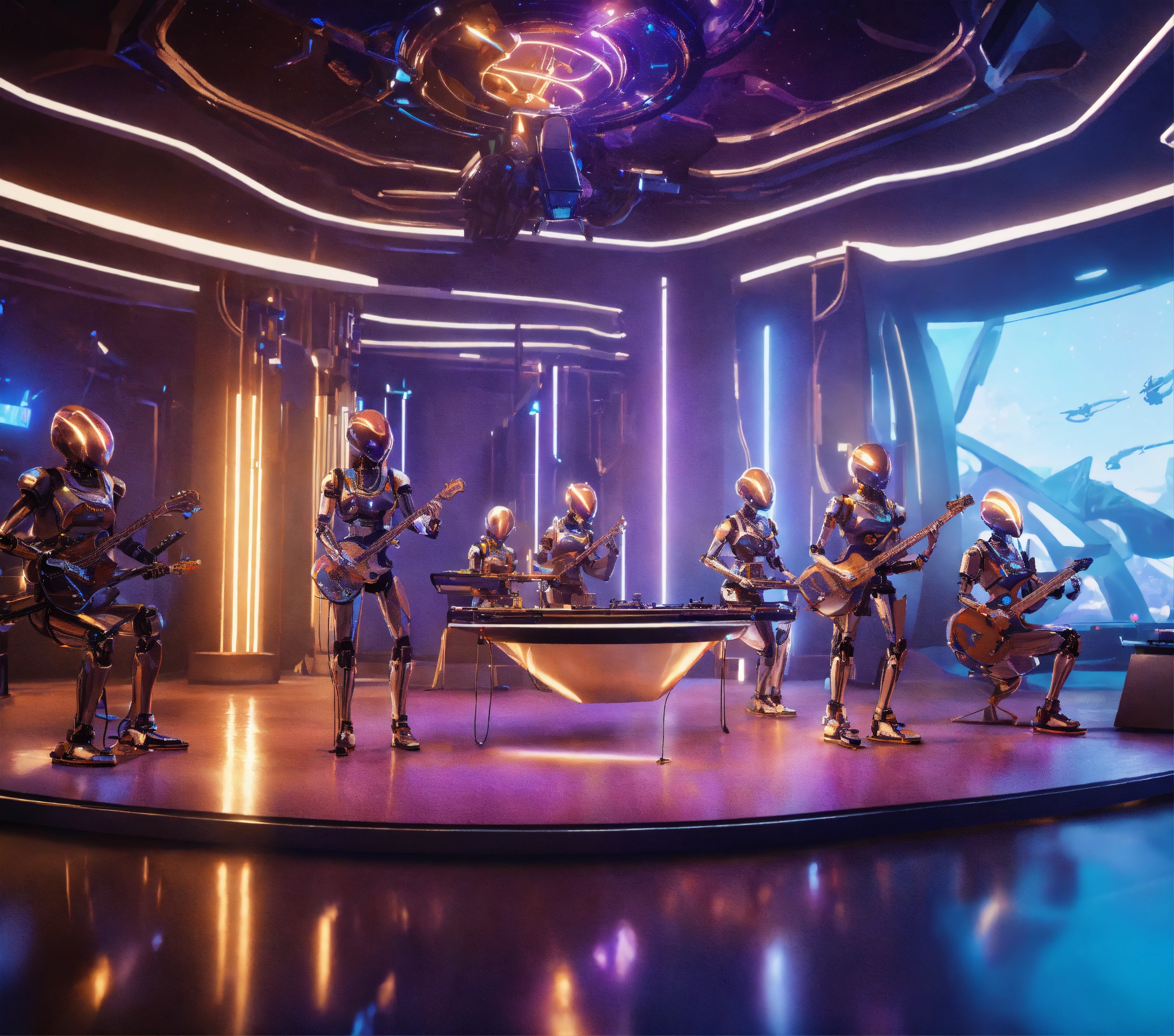 Lexica - Band of 4 robot musicians with alien electric instruments ...