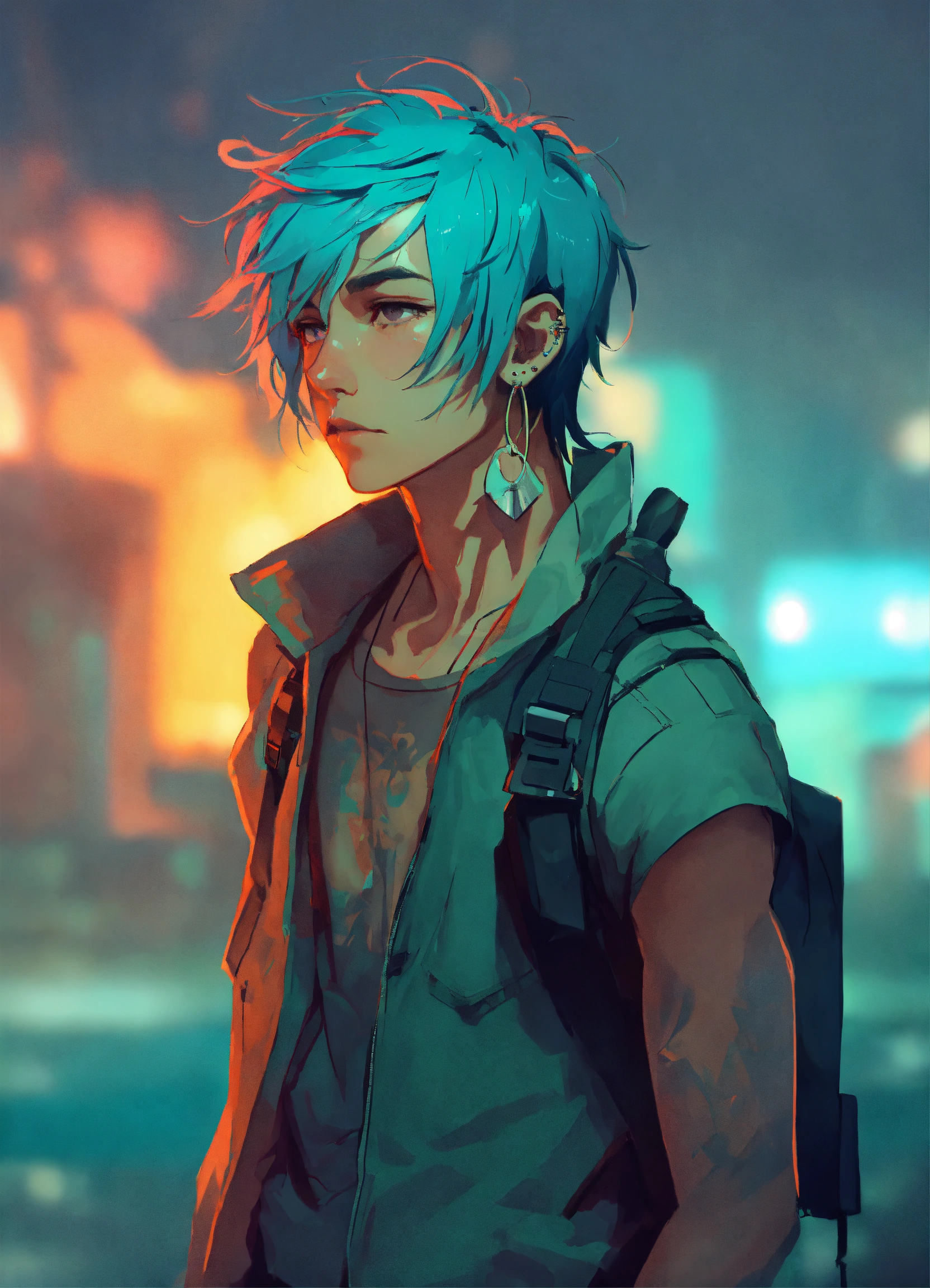 lexica-skinny-tall-guy-adult-medium-length-turquoise-hair-long