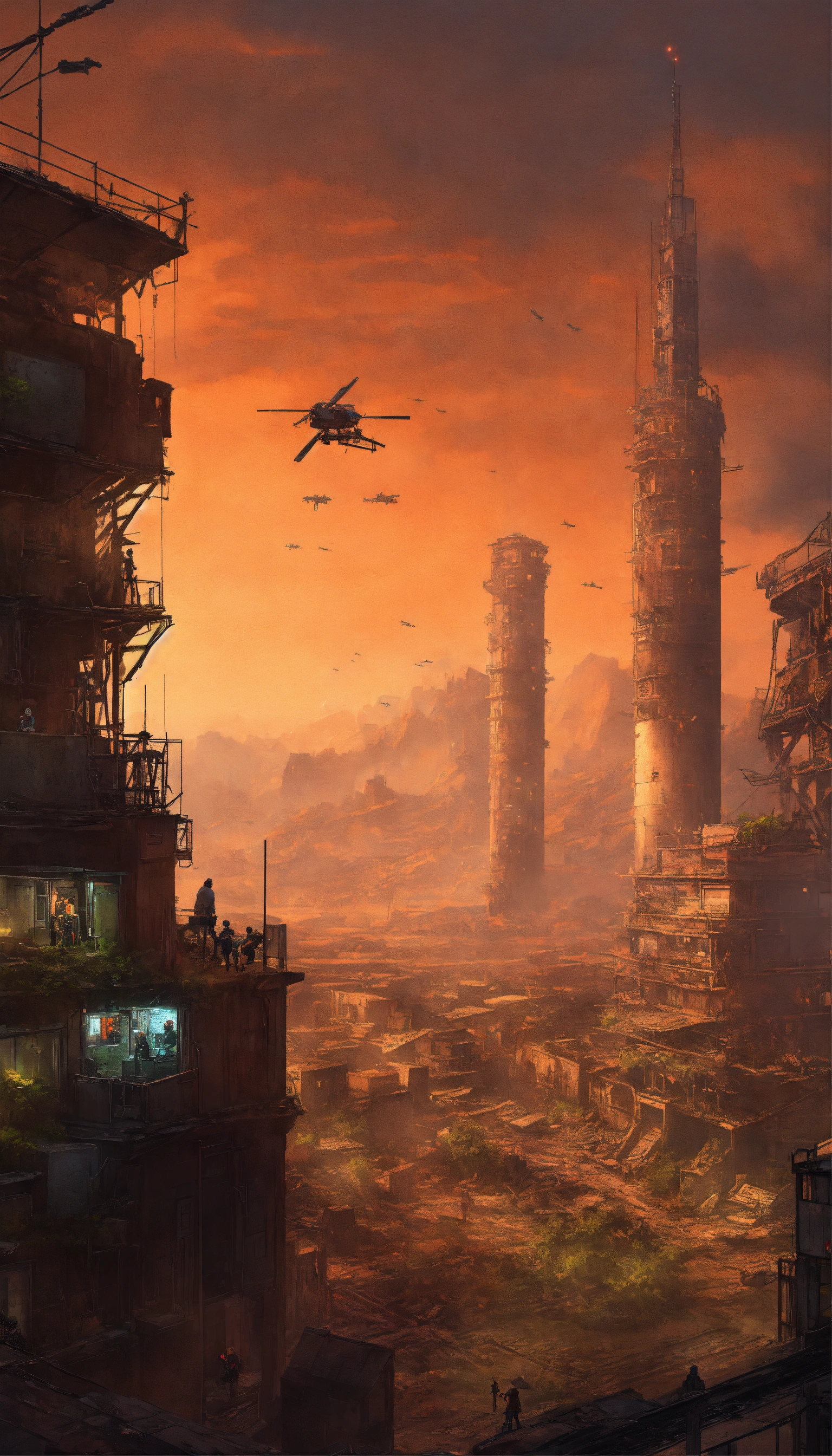 Lexica - Setting A post-apocalyptic cityscape stretches across the ...