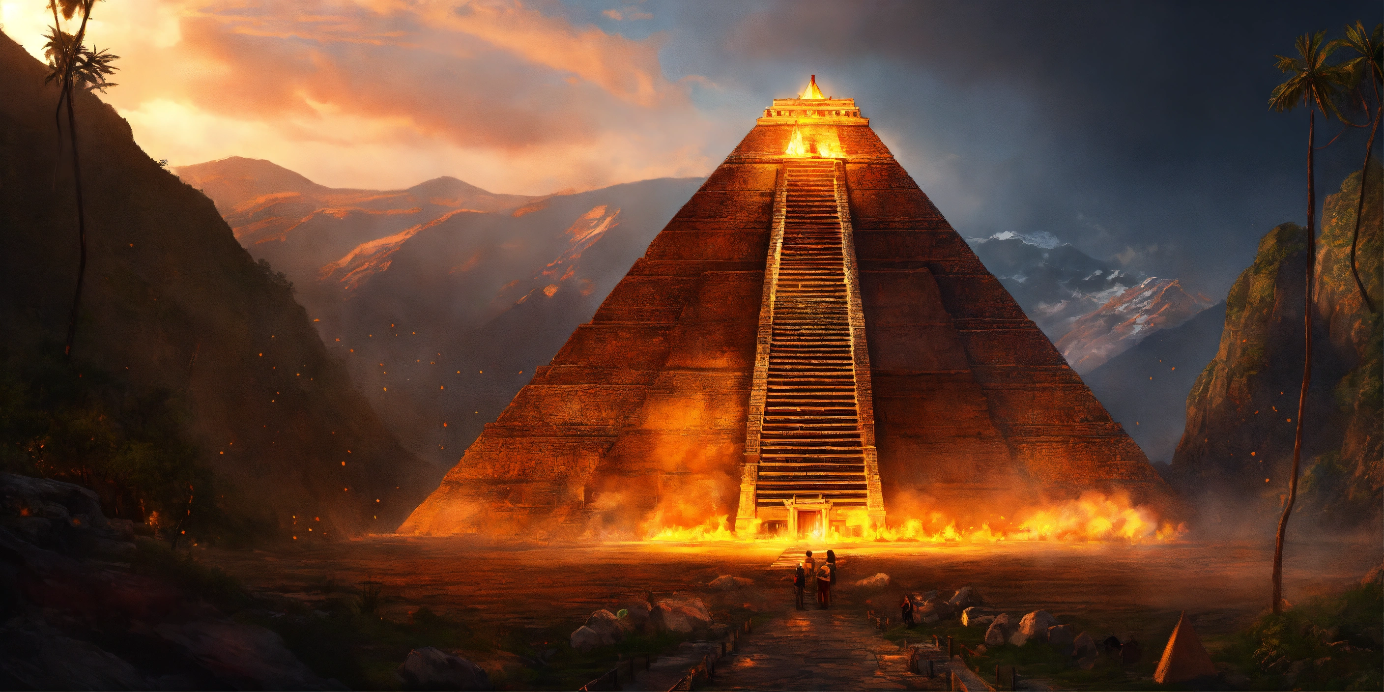 Lexica - Inca pyramid, digital painting, artstation, cg art, elegant ...
