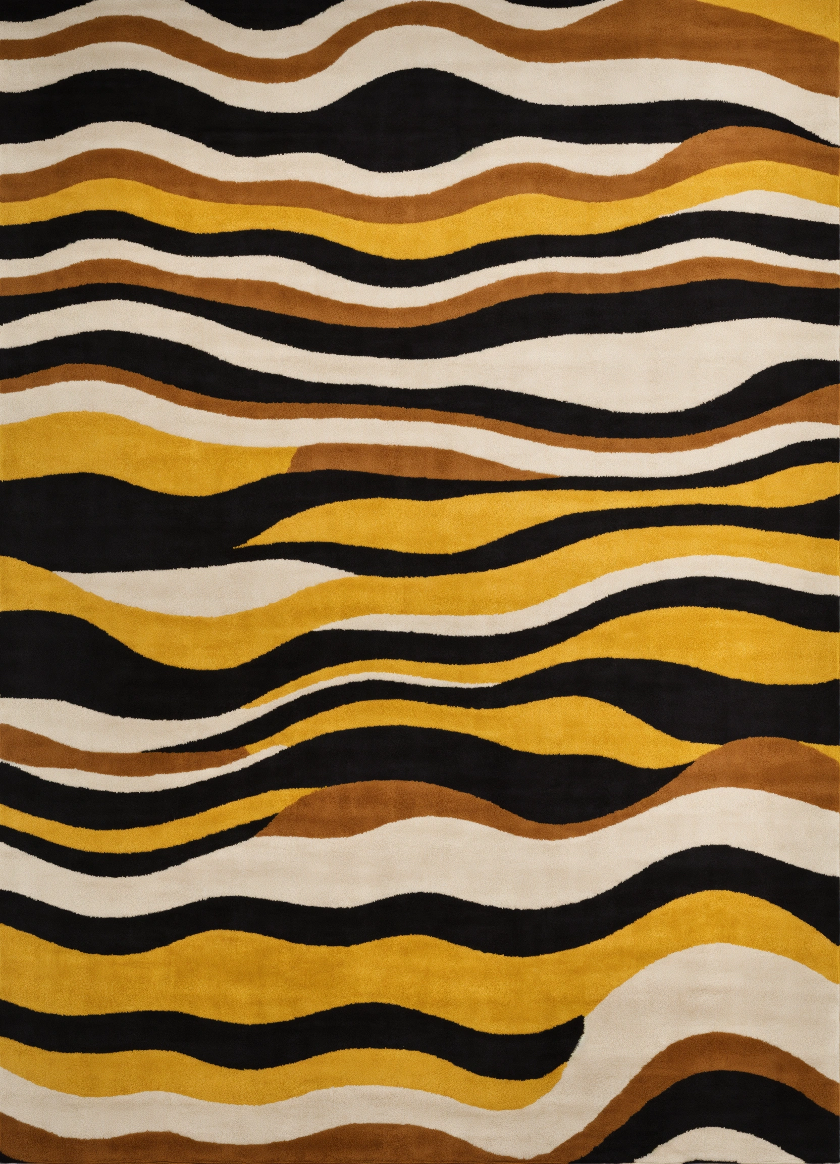 Lexica - A rug with a wavy pattern inspired in Copacabana sidewalks a ...