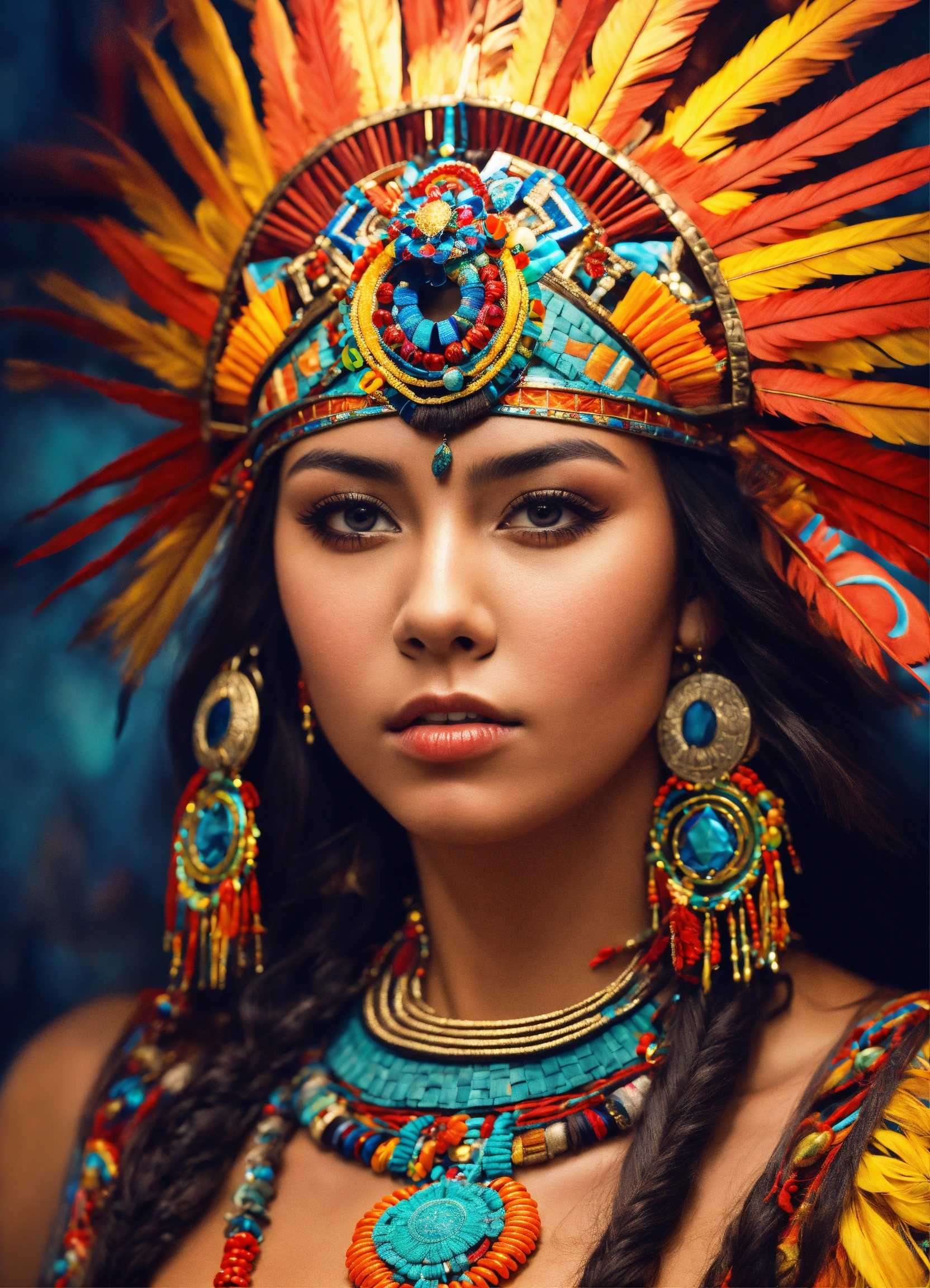Lexica - Aztec princess, portrait, high detail, ultra-high resolution ...