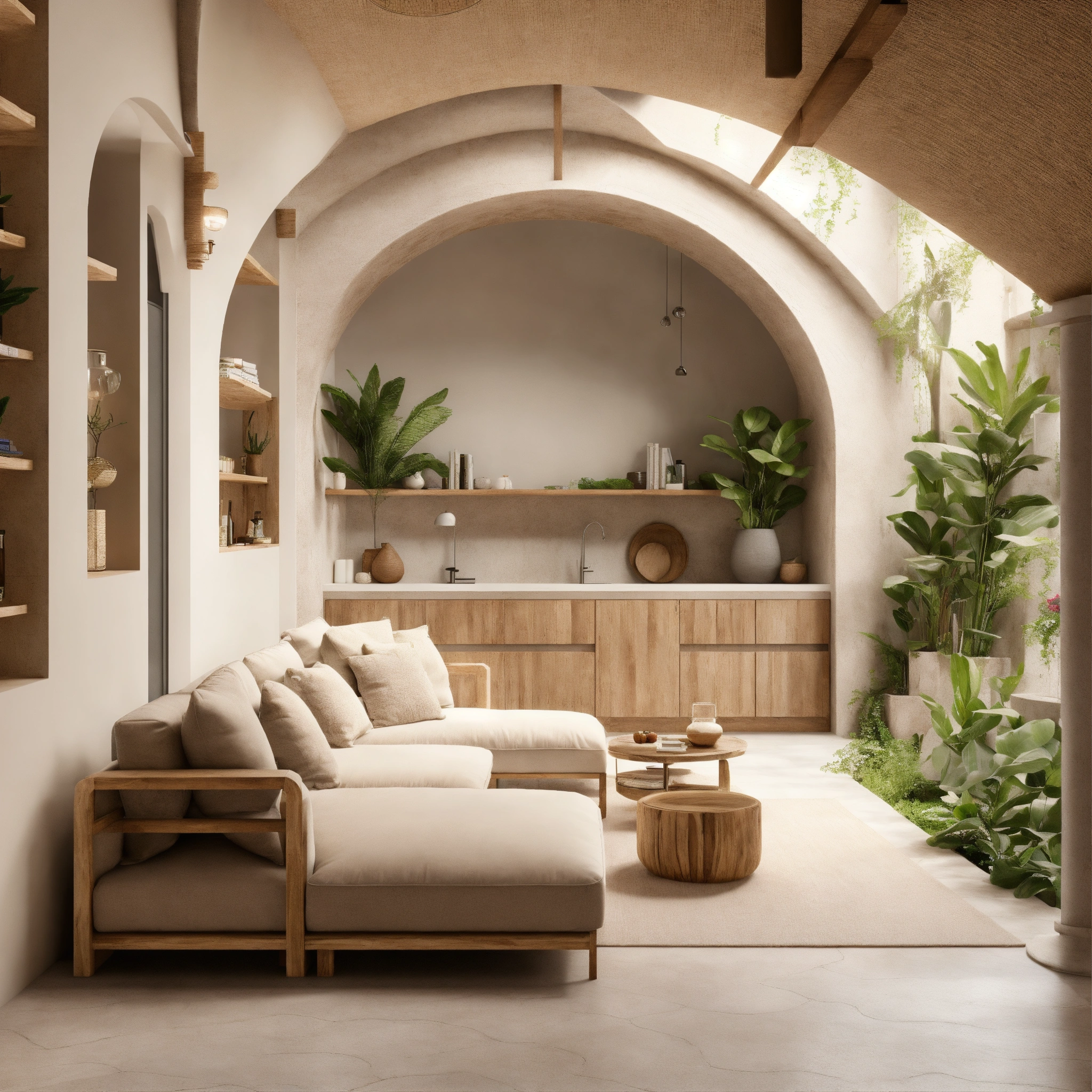 Lexica - Ultra realistic photo of Modern take on bali inspired low ...