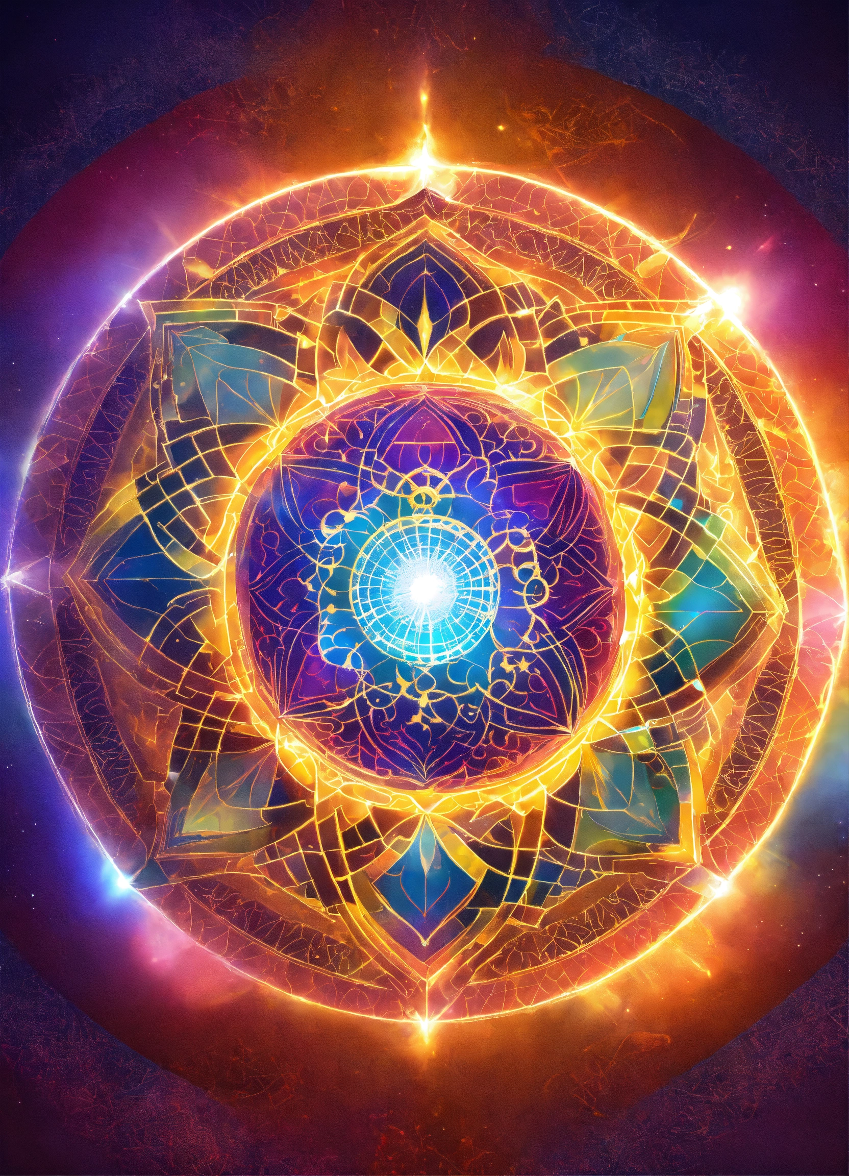 Lexica - Sun, planet, sacred geometry in the backround, aura. spiritual ...