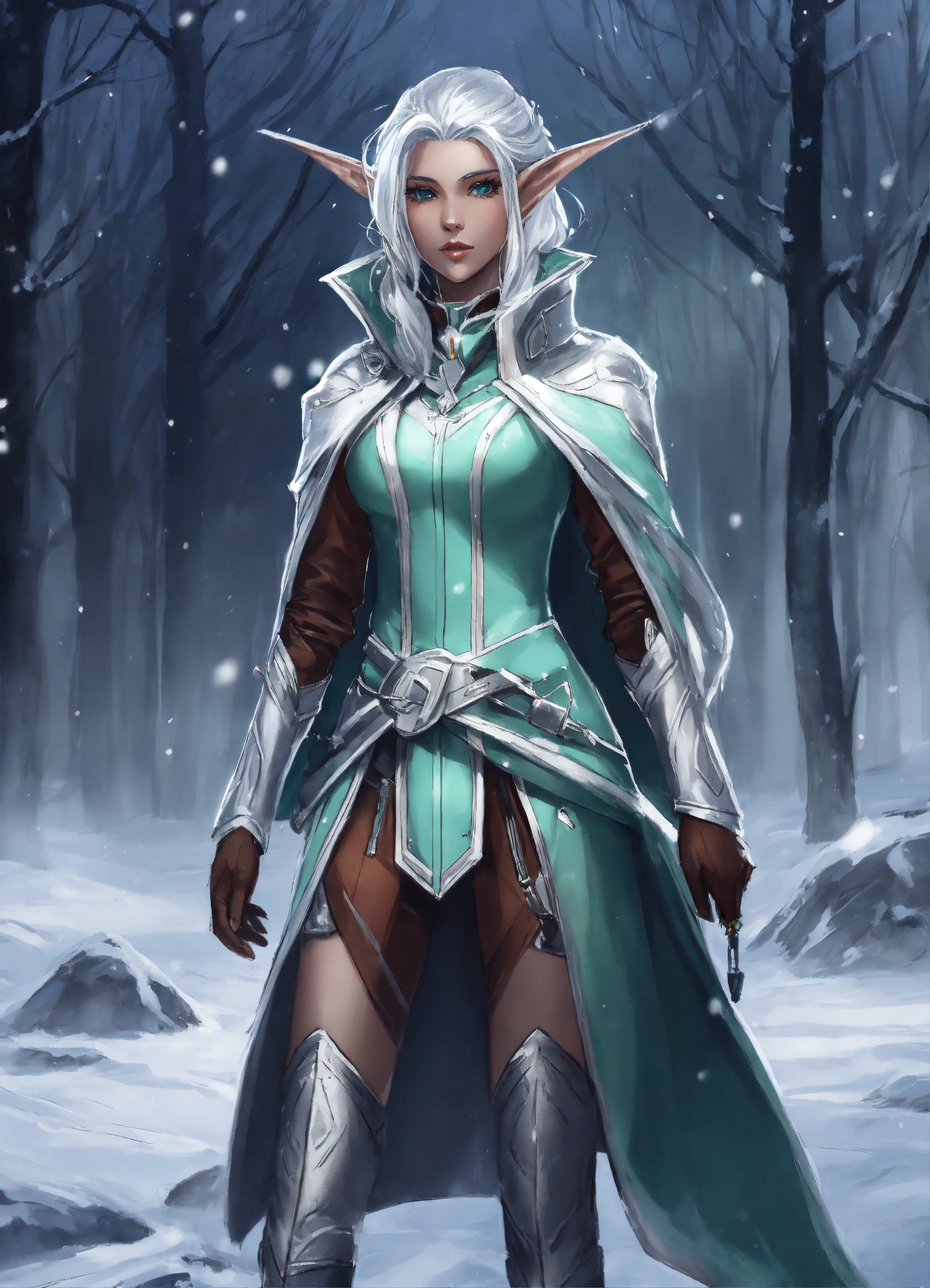 Lexica - Full body drawing of a sci fi high elf, royalty, futuristic ...