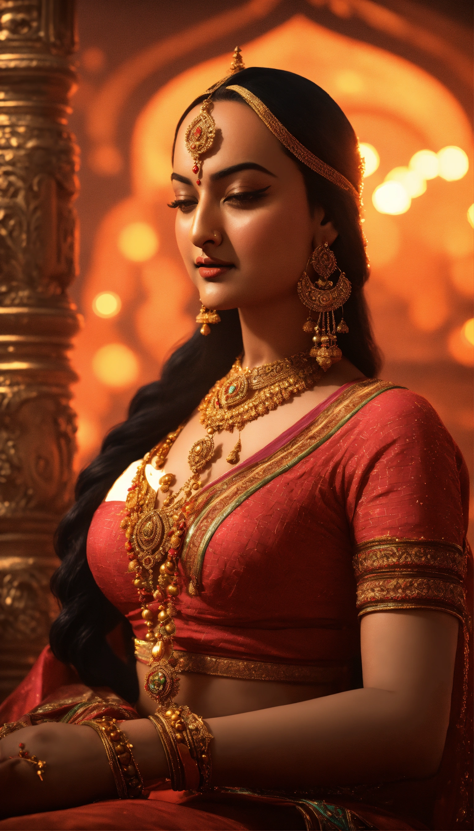 Lexica - Sonakshi sinha in Kamasutra character art in blender 3d using