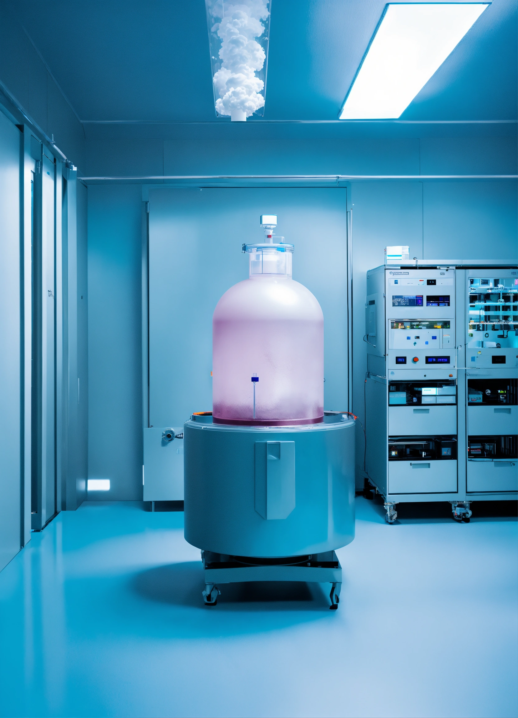 Lexica - IVF bank liquid nitrogen storage, samples pulled from vapor ...