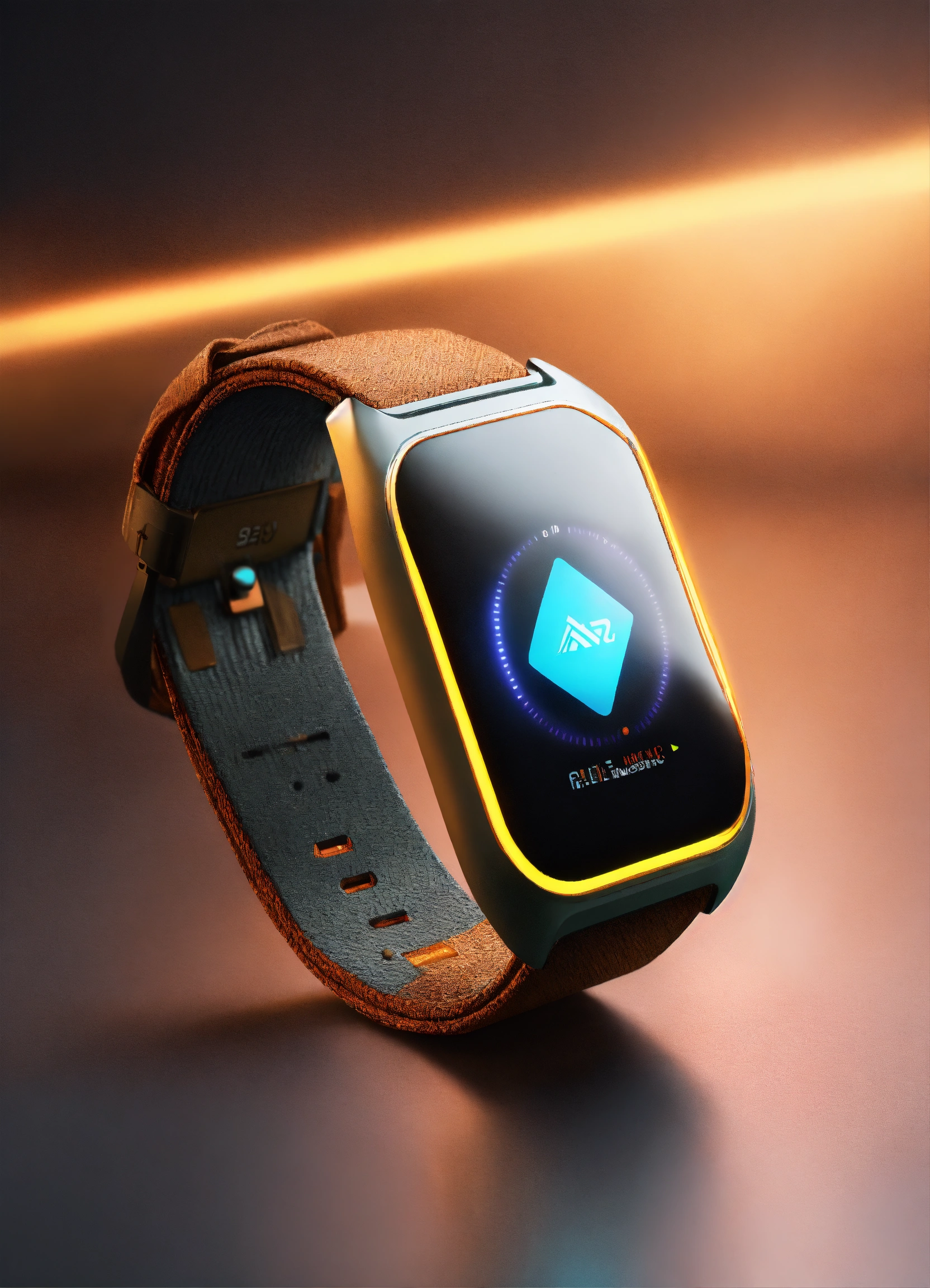 Lexica - Industrial design rendering of a flat solid triangle wearable ...
