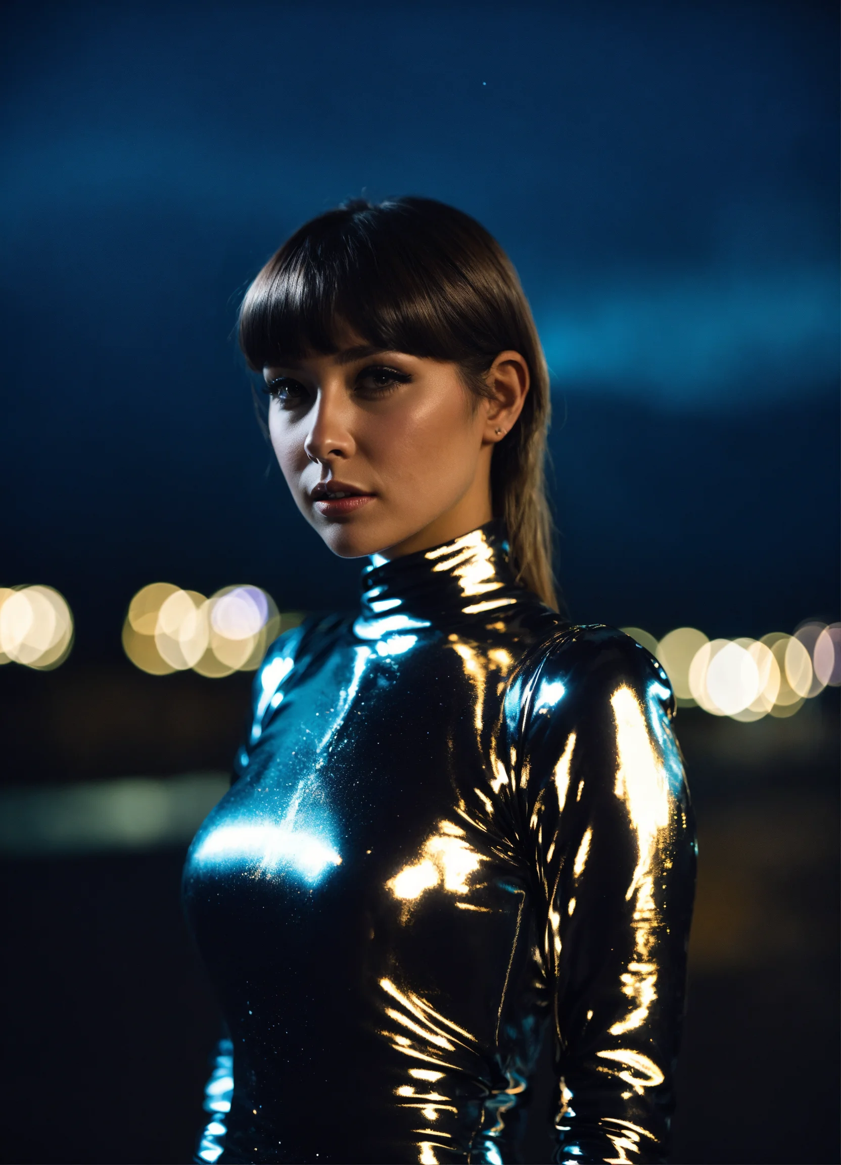 Lexica - A real photo of a 30 year old woman with a "Bangs hairstyle ...