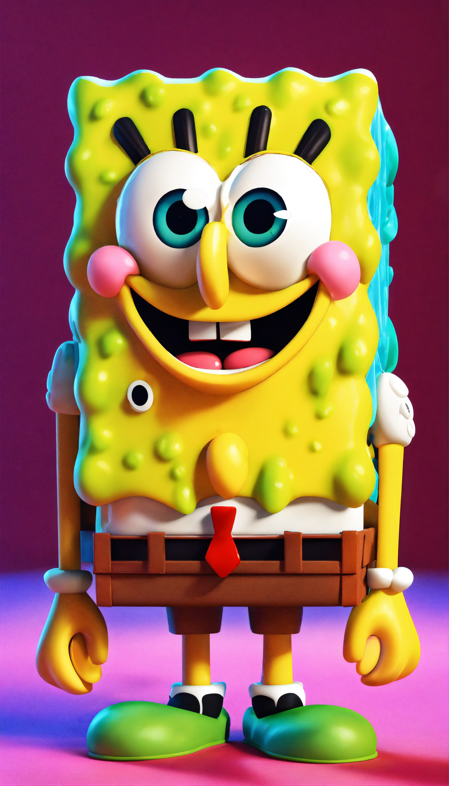 Lexica - A cute SpongeBob ,full body image of cute ,realistic, vivid ...