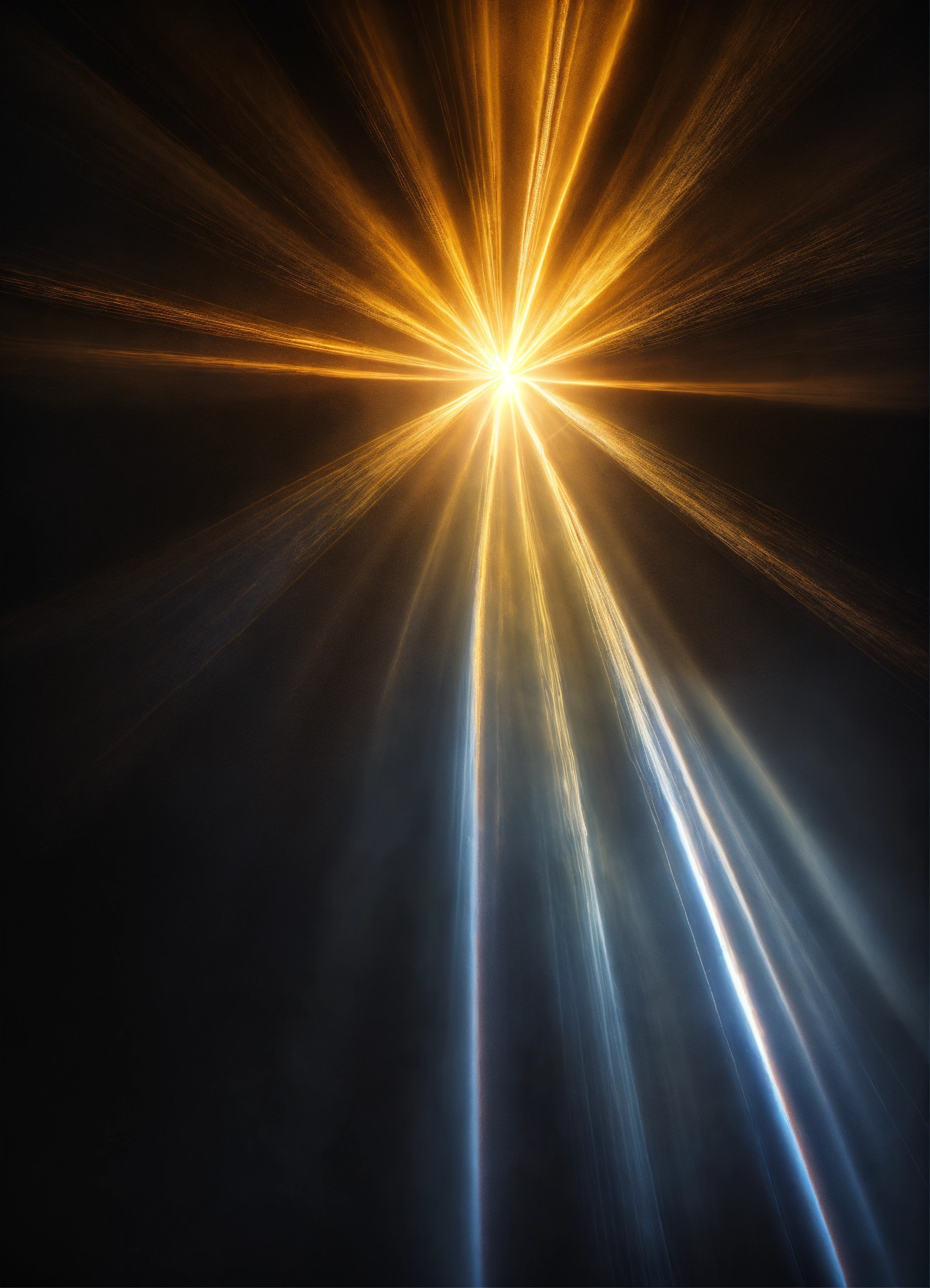 Lexica - Hyper realistic rays of light on black background