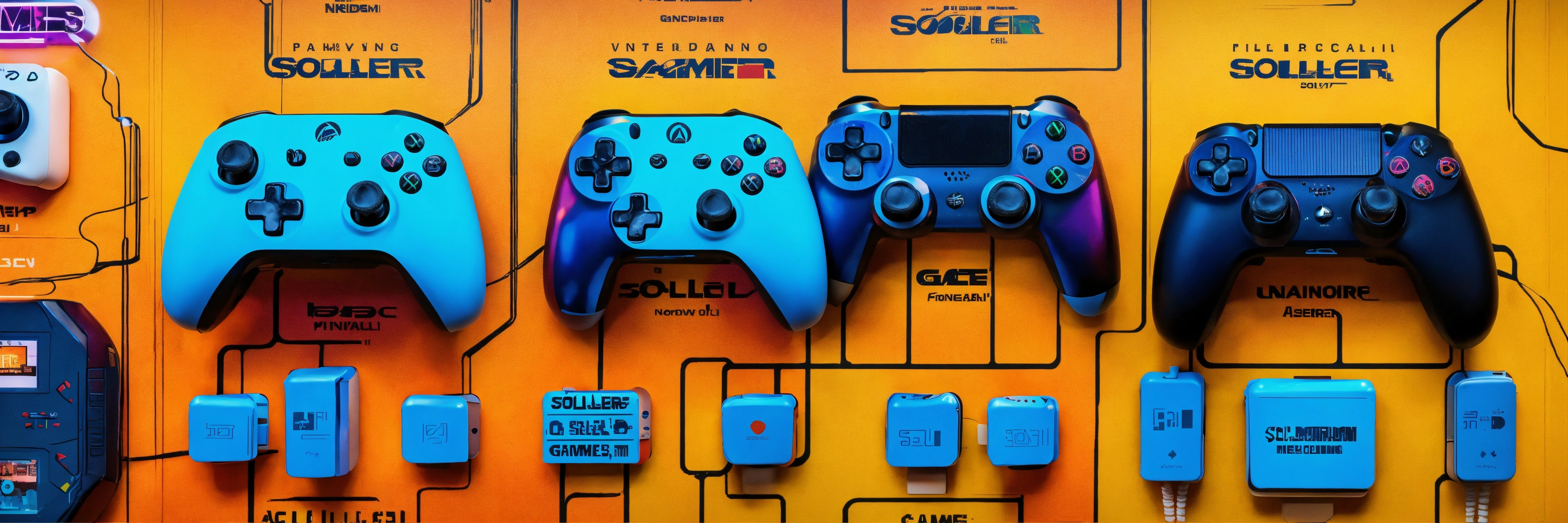 Lexica - Various controllers from different generations side by side ...
