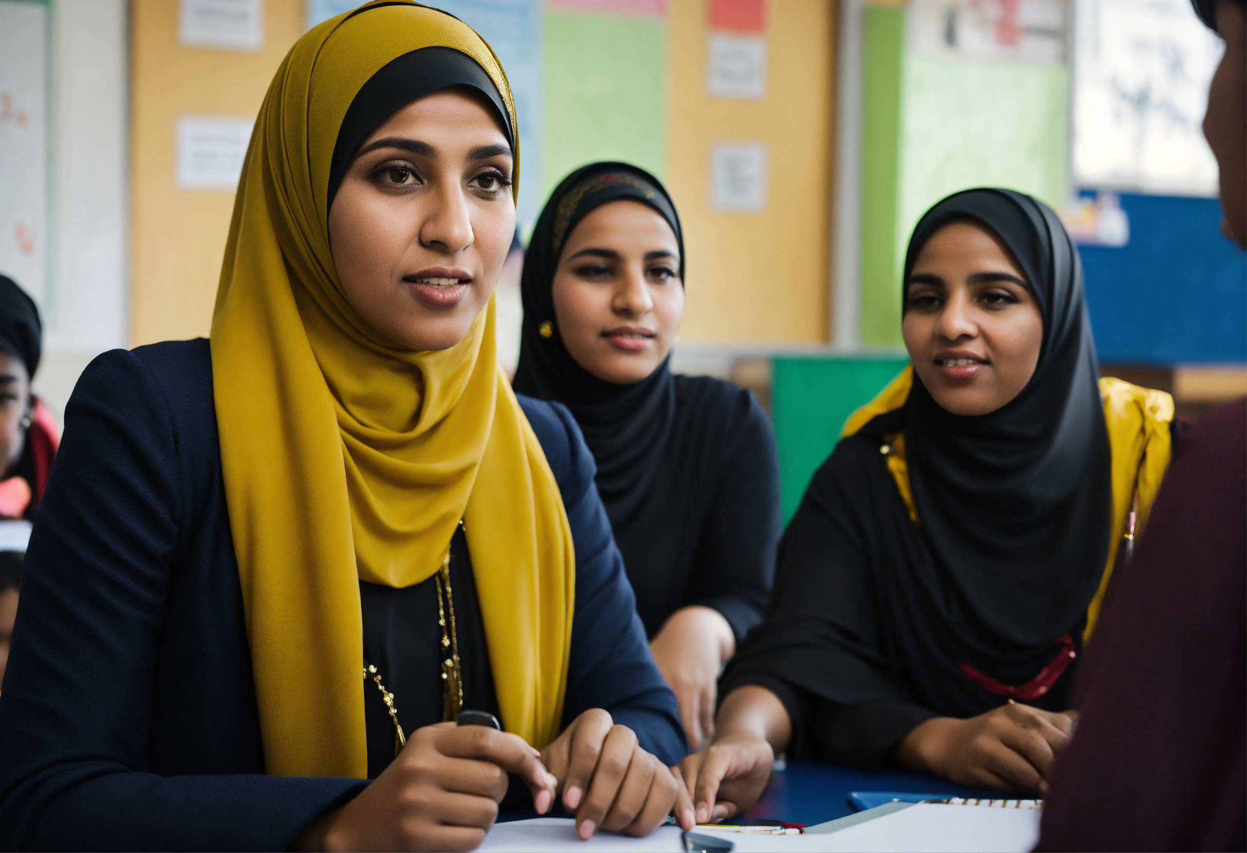 Lexica - A simple portrait of a professional looking Muslim female ...