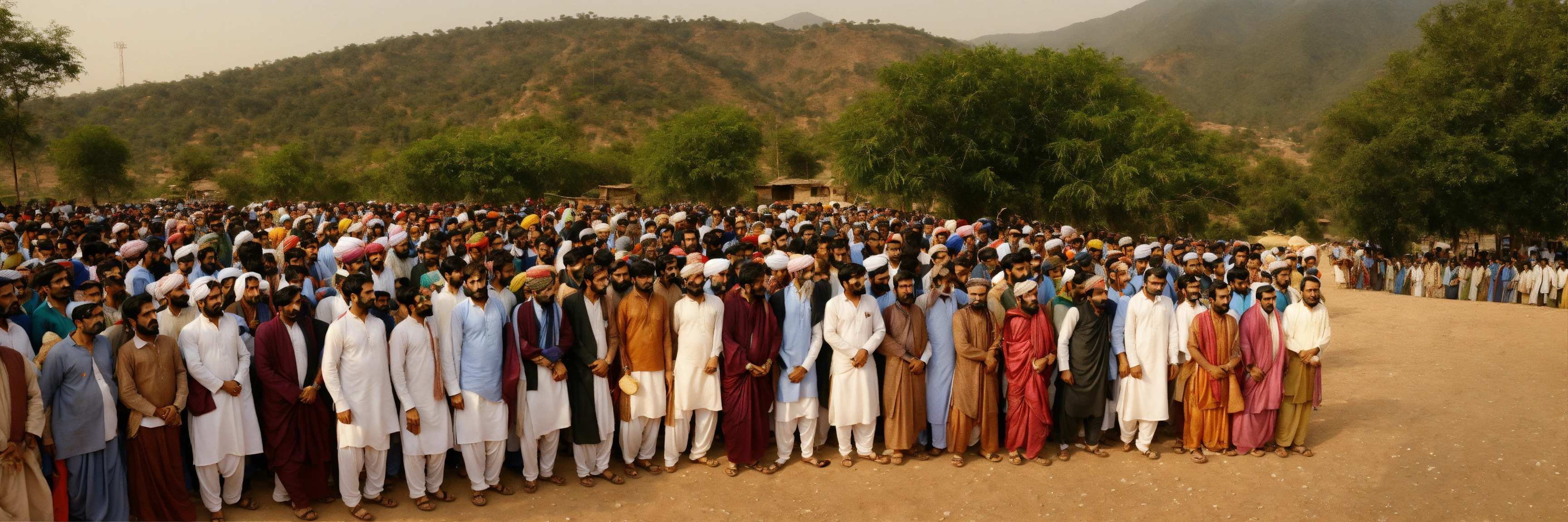 Lexica - Pathan crowd , in Dressing,