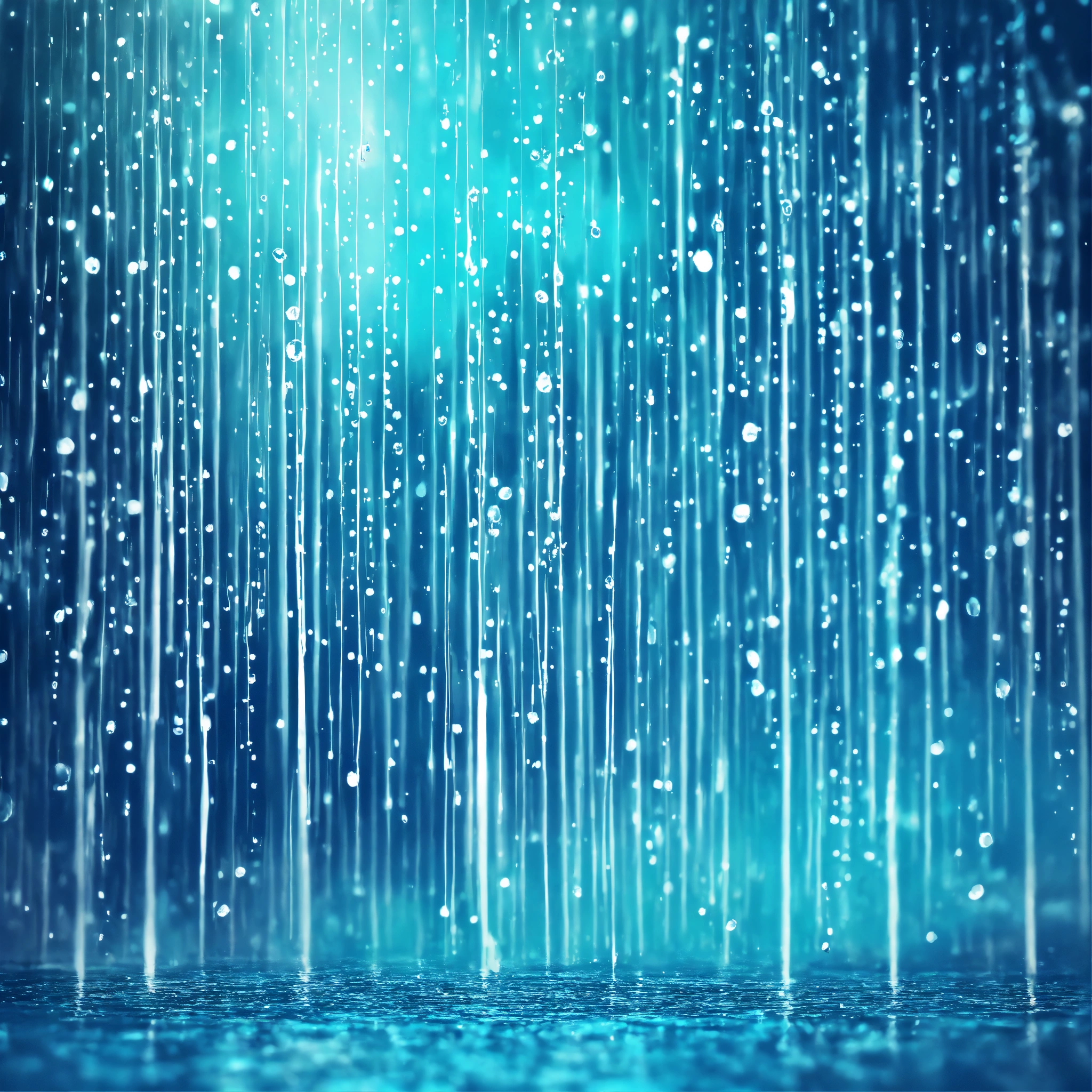 Lexica - Abstract rain starts universe tturquise blue white colour
