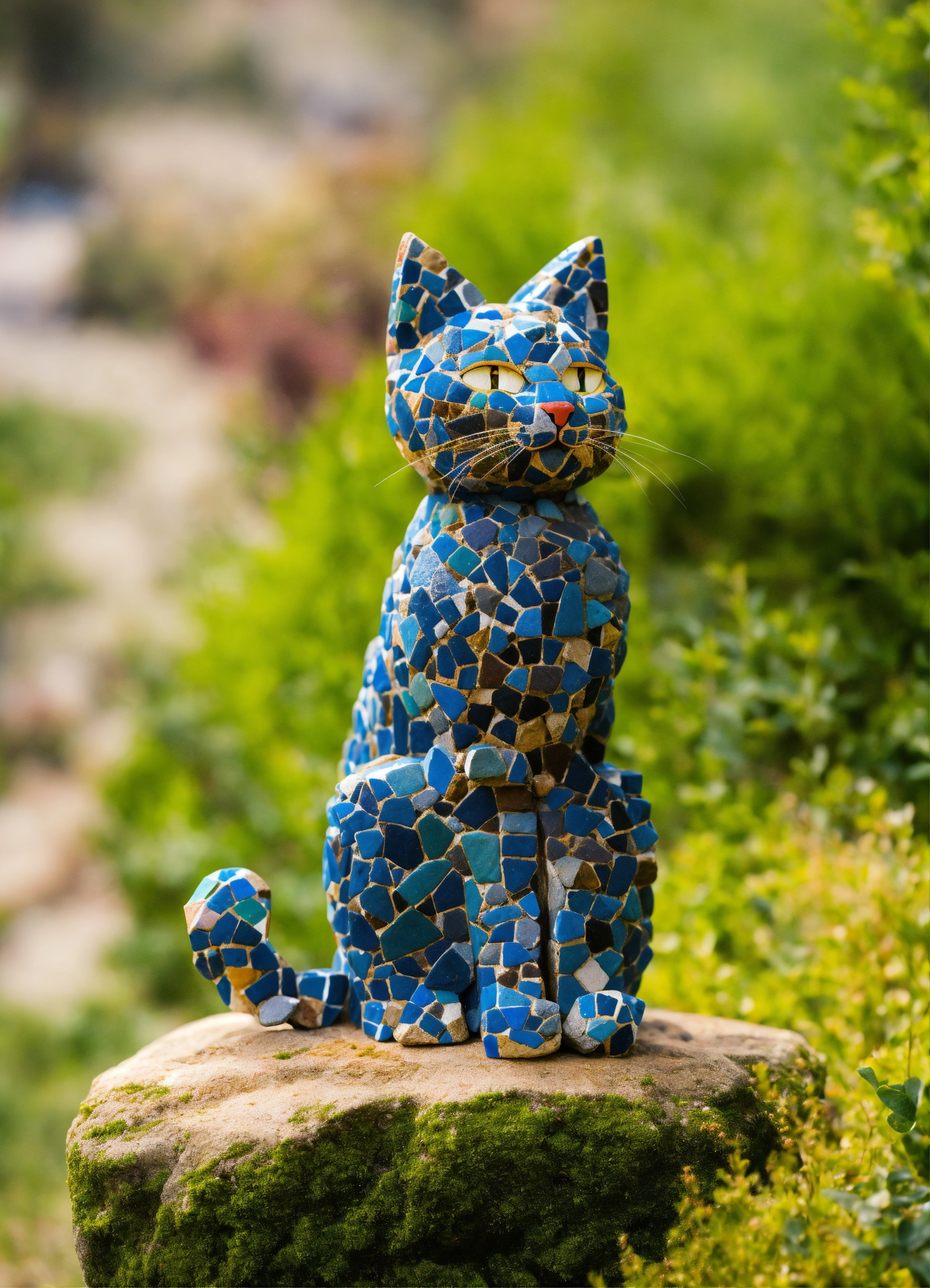 Lexica - Cat made from rocks