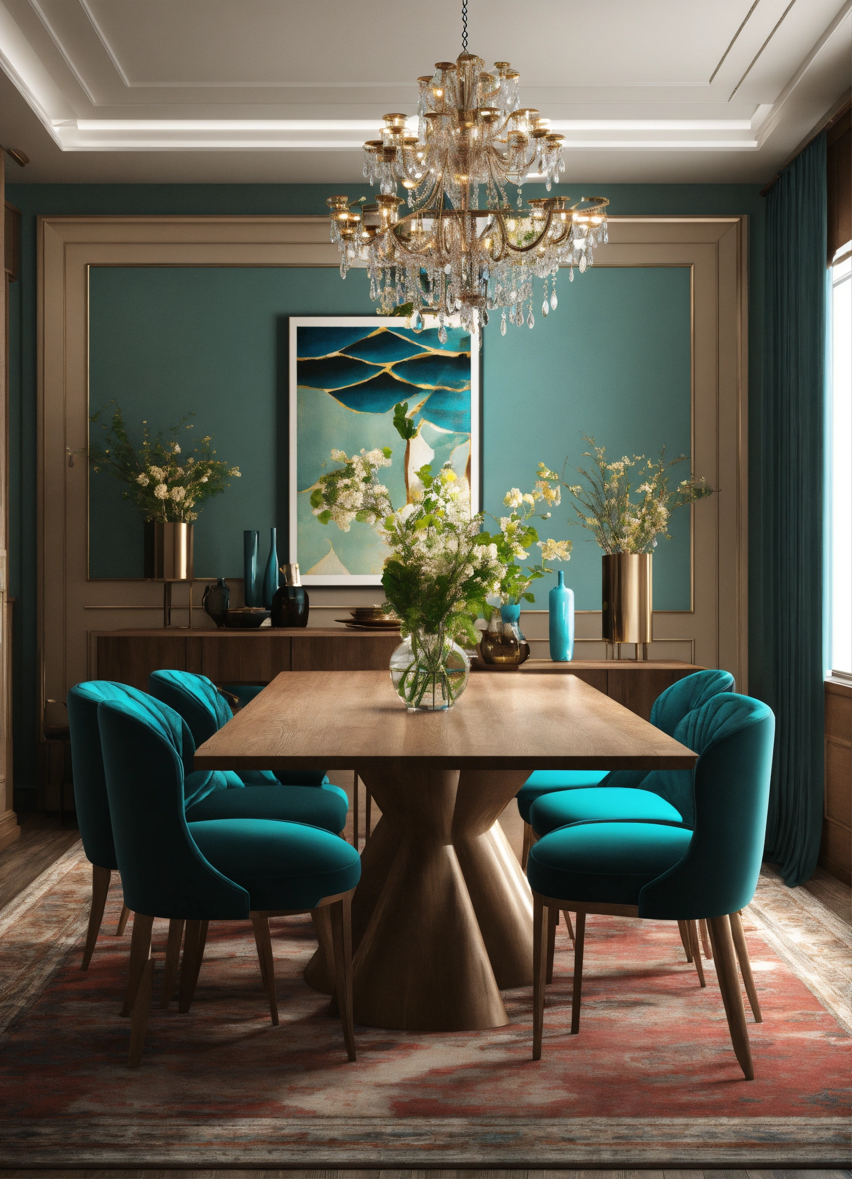 Lexica - Design tAble dining room 3d art