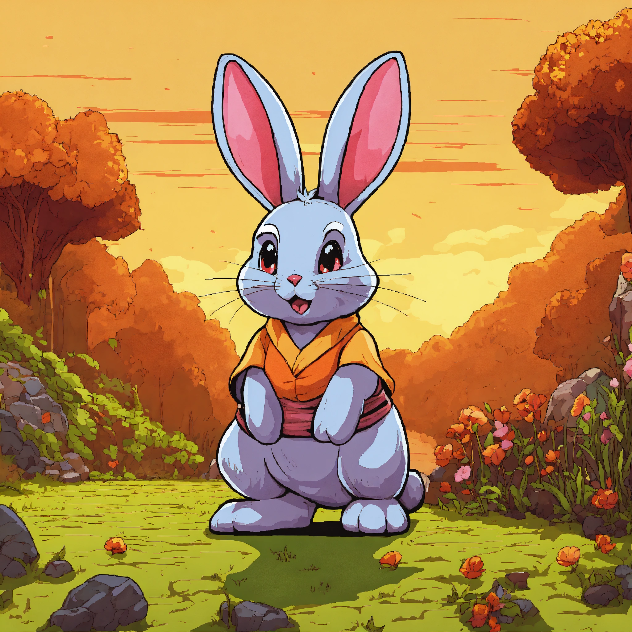 Lexica - Bunny rabbit, 8k, high quality, oldschool, wise, competative ...