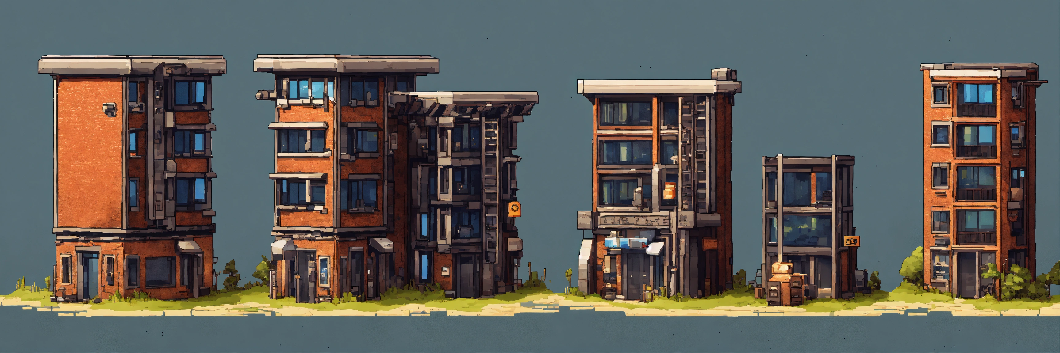 Lexica - Isometric. short to tall Upgrade progression of a post ...