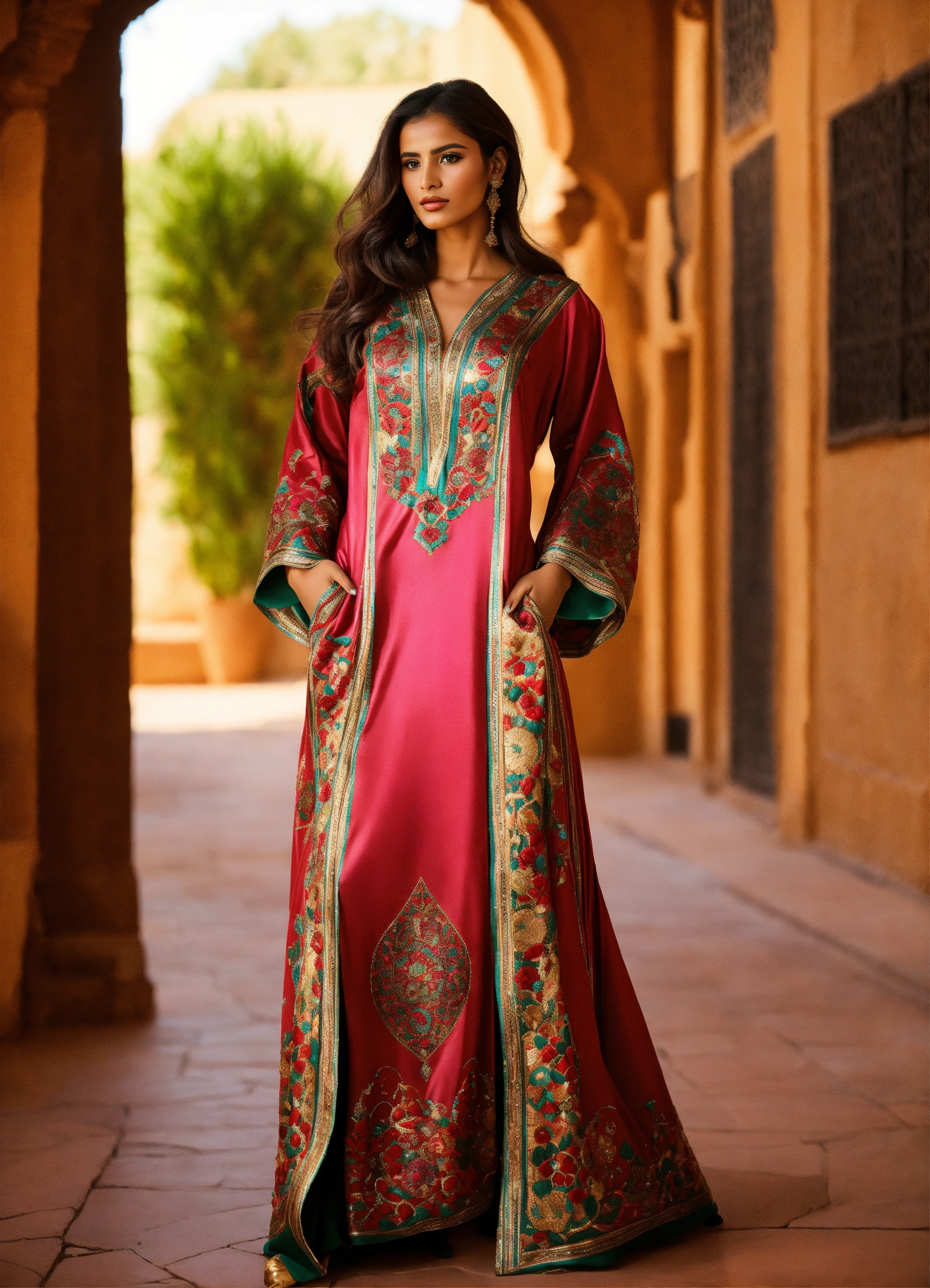 Lexica Traditional djellaba women morrocan haute couture luxury