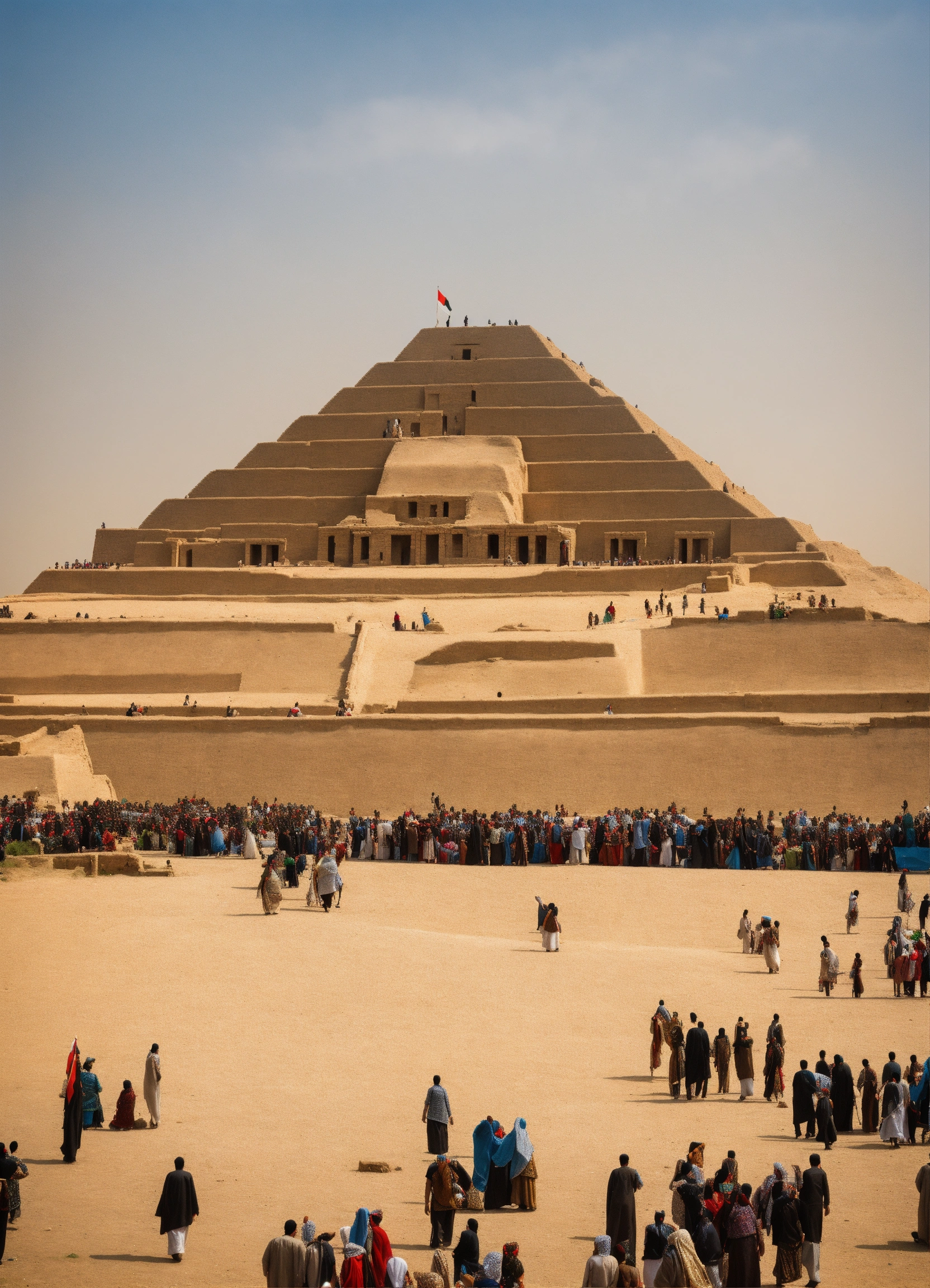 Lexica - Ziggurat of ur, view from far away, entire complex is visible ...
