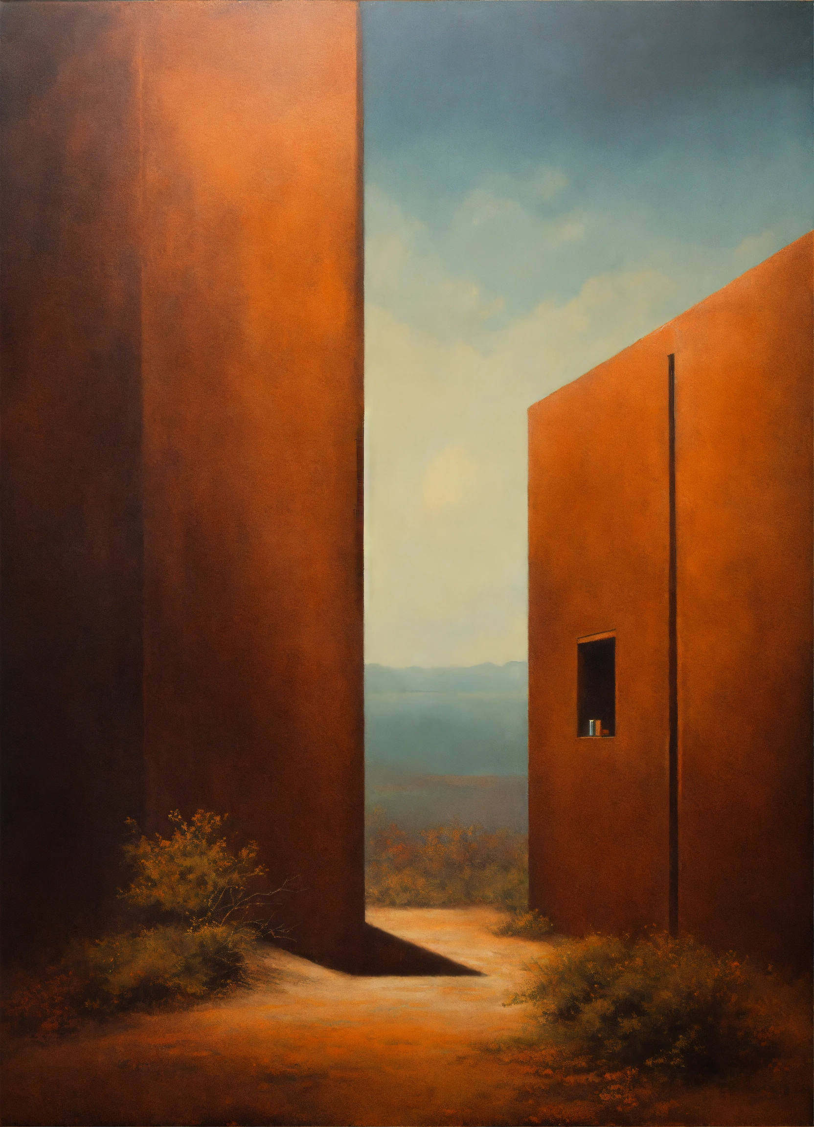 Lexica - Surrealist and minimalist oil painting of the whisper of ...