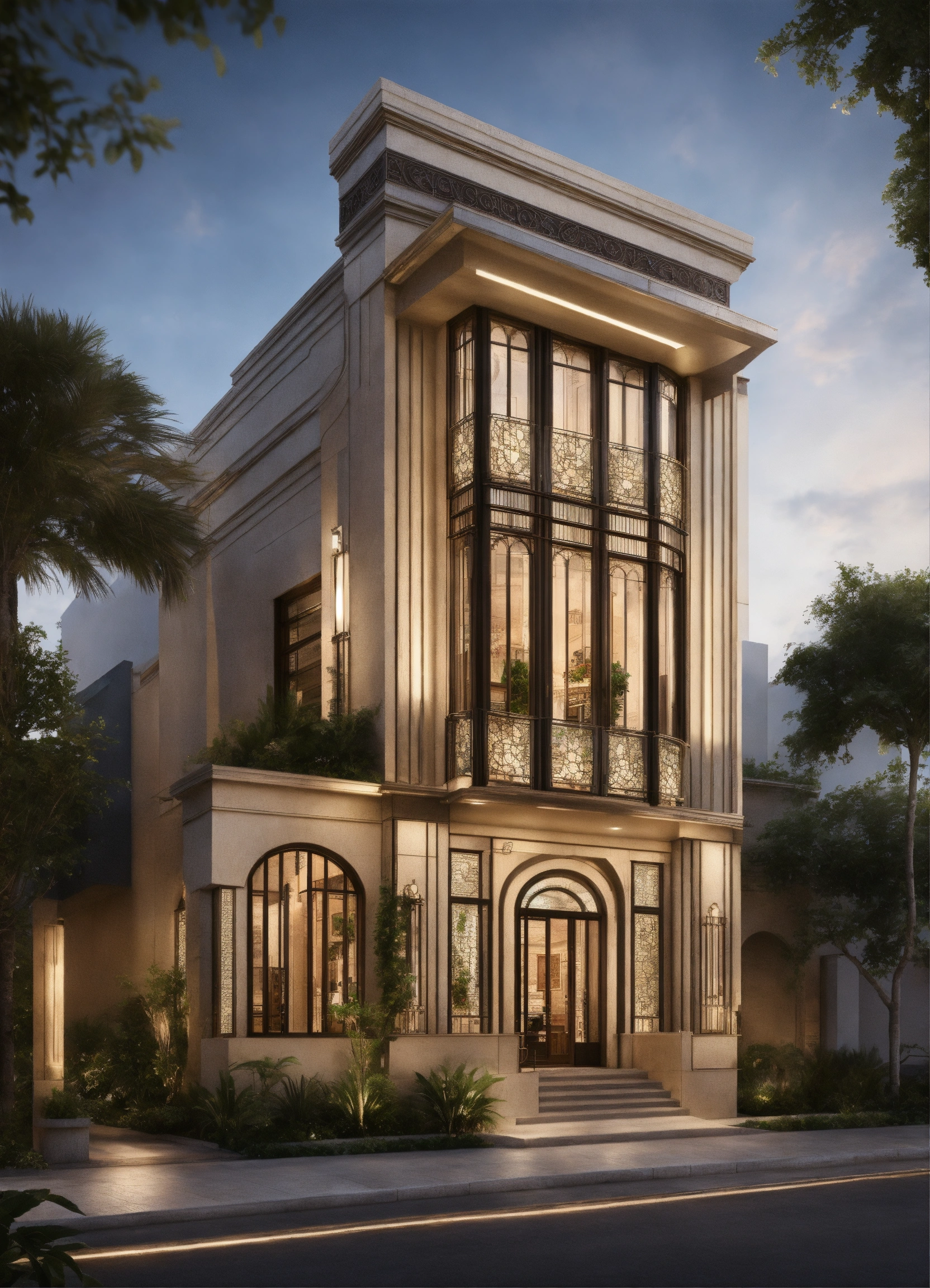 Lexica - Drawing inspiration from art deco style, this three-level ...