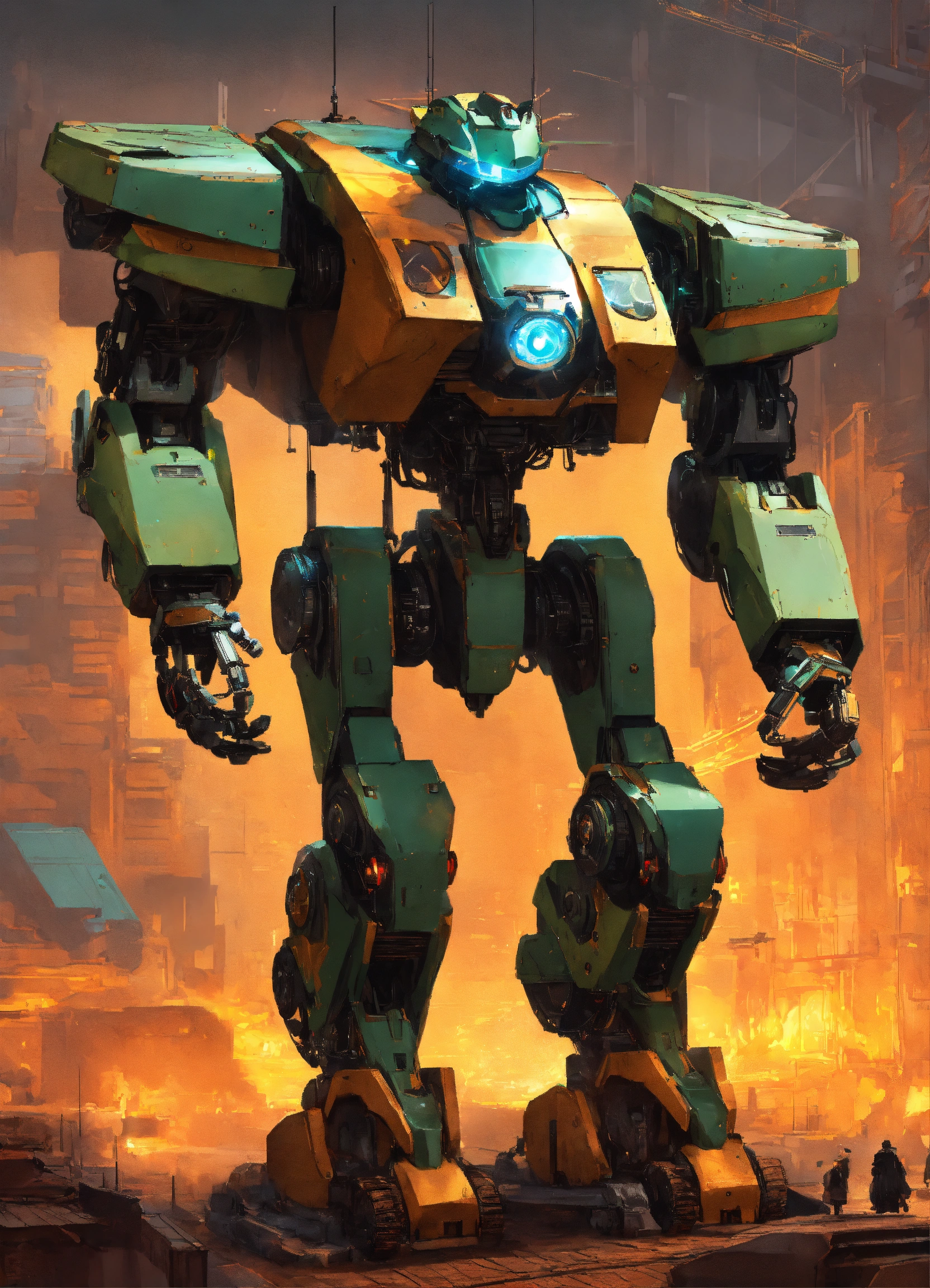 Lexica - Big and powerful robots are busy doing things