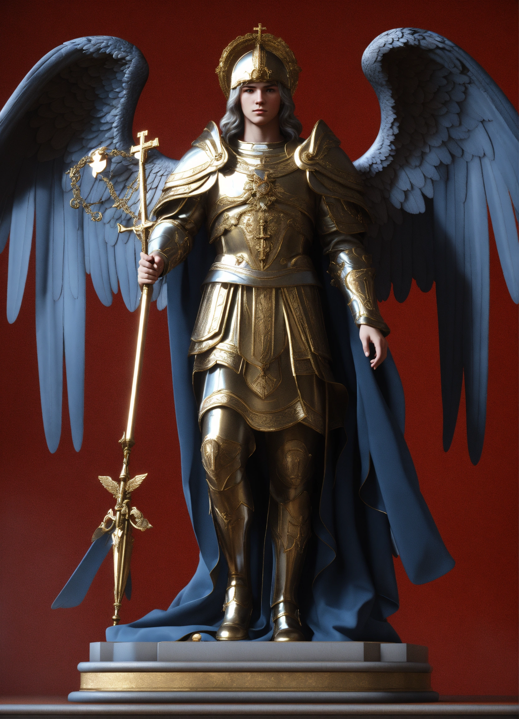 Lexica - A realistic traditional Catholic Portrait of Archangel Michael ...