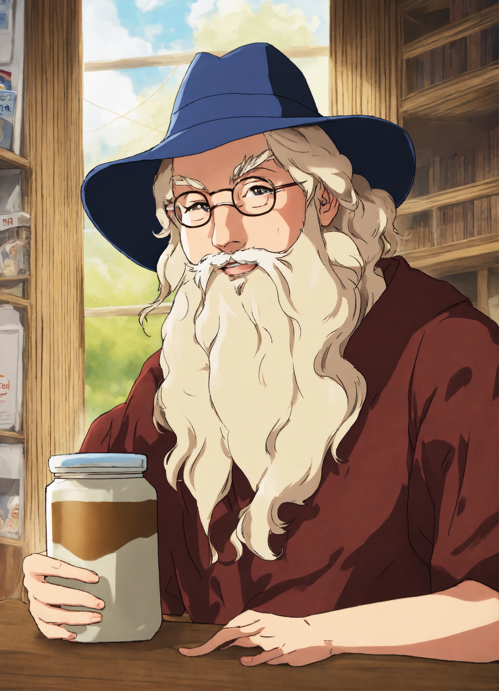 Lexica - Quaker Oats man as anime