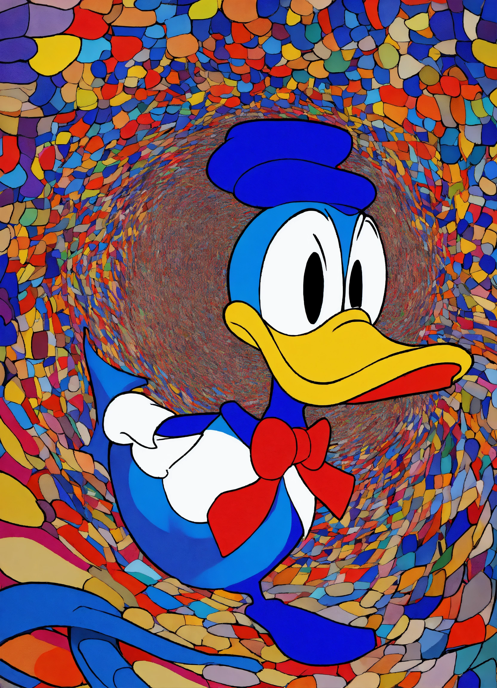 Lexica - Donald Duck, abstract, mind-bending